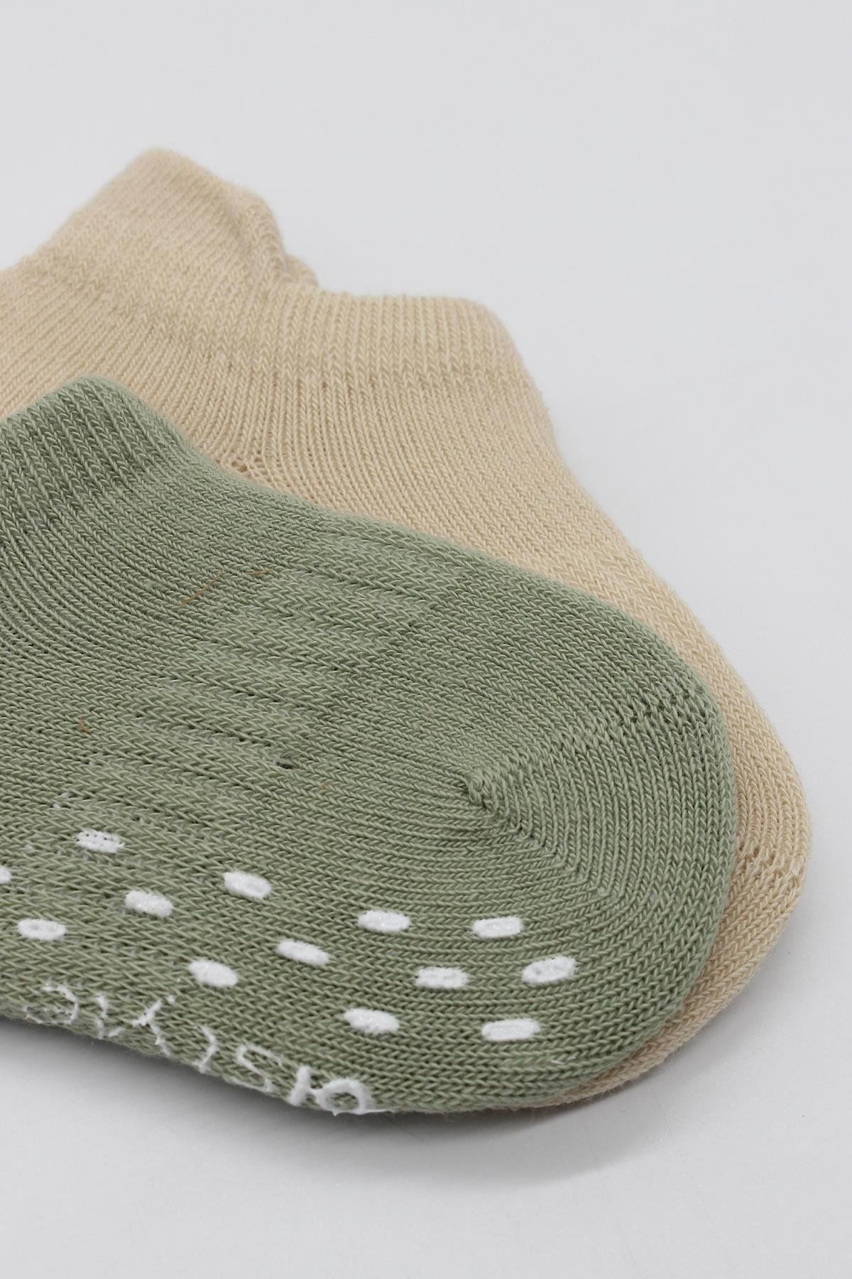 Bi̇style 2 Li̇ Sneakers Kaymaz Colours Penye Çorap Bs20104 Ni̇l Bej