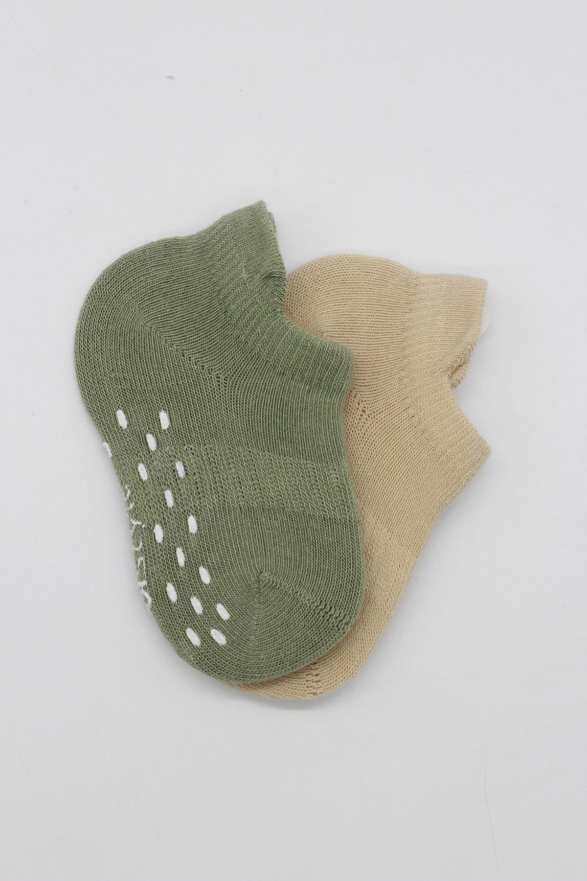 Bi̇style 2 Li̇ Sneakers Kaymaz Colours Penye Çorap Bs20104 Ni̇l Bej