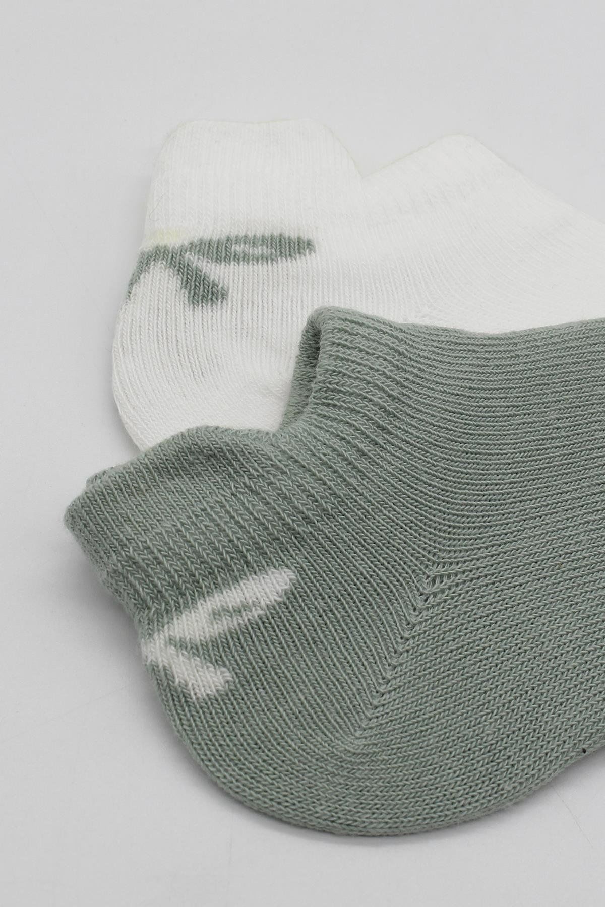 Bi̇style 2 Li̇ Sneakers Smi̇le Penye Çorap Bs20106 Ni̇l Ekru