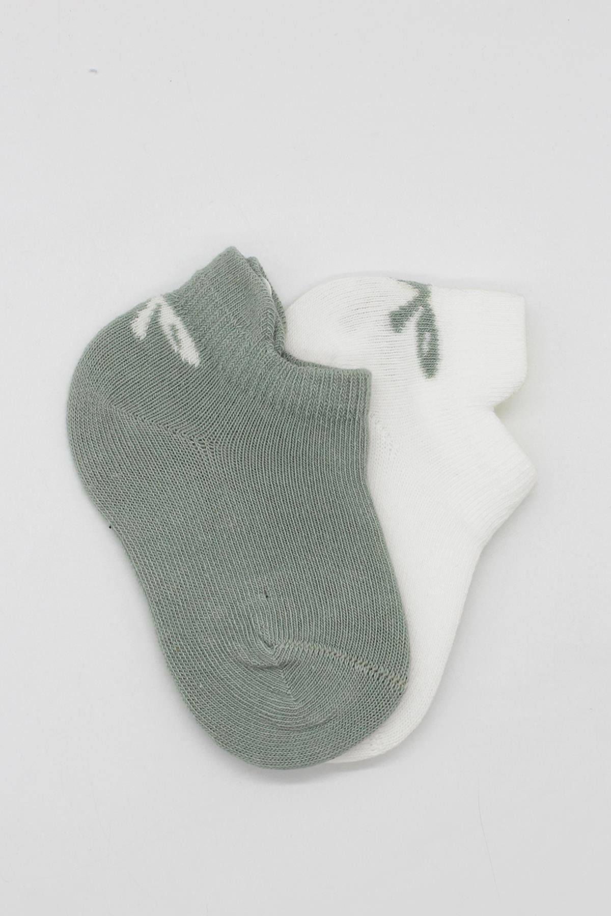 Bi̇style 2 Li̇ Sneakers Smi̇le Penye Çorap Bs20106 Ni̇l Ekru