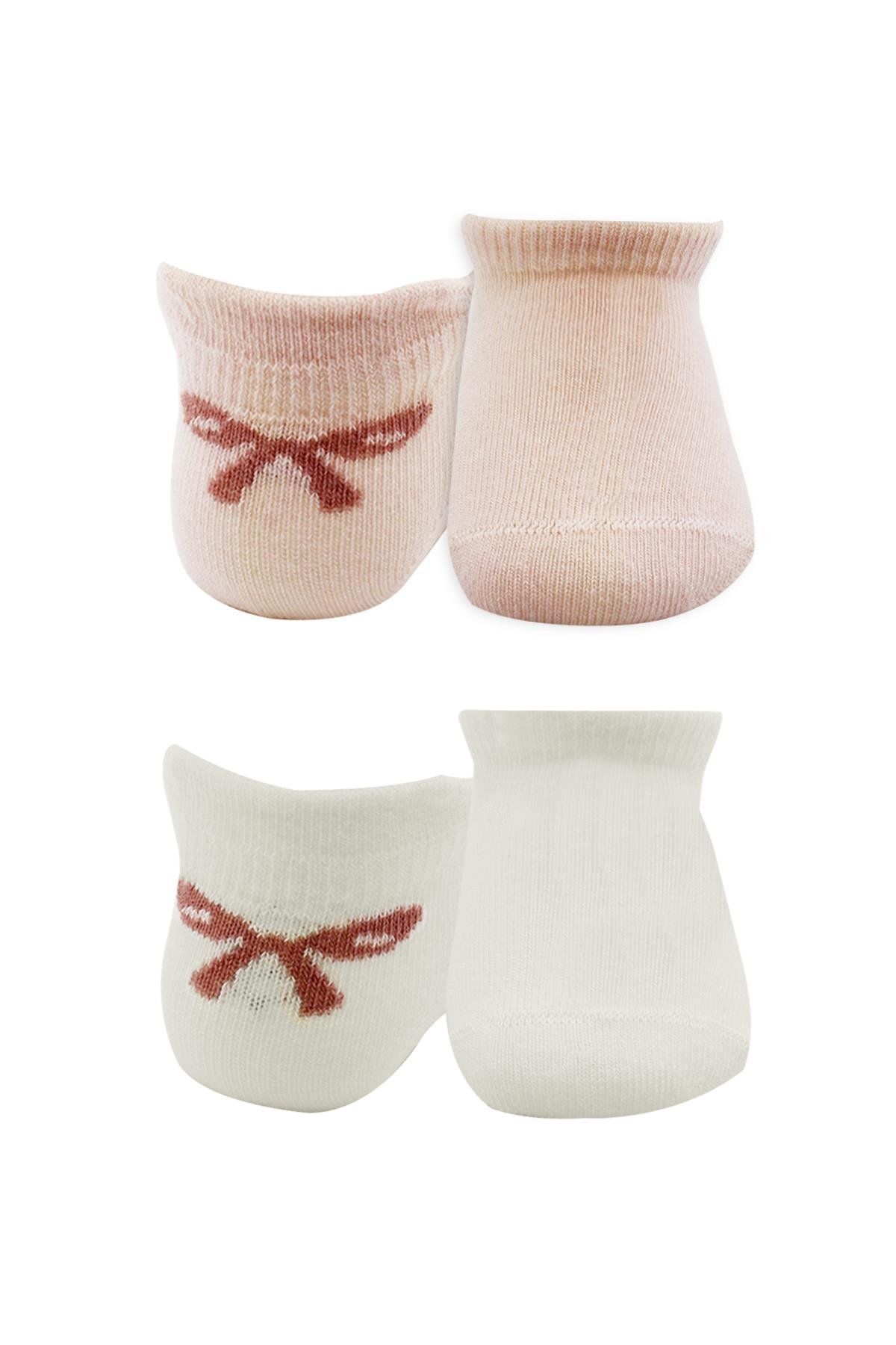 Bi̇style 2 Li̇ Sneakers Smi̇le Penye Çorap Bs20106 Pembe Ekru