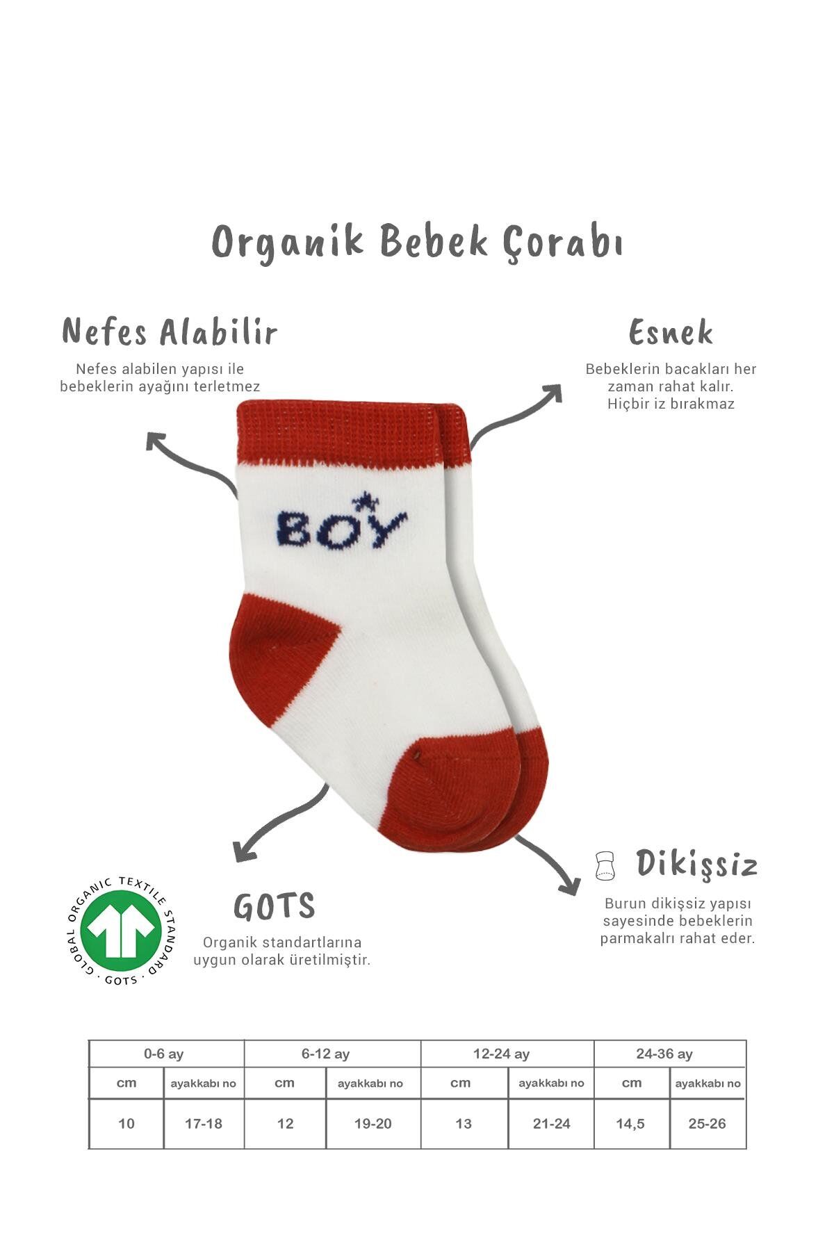 Bi̇style 3 Lü Penye Boy And Gi̇rl Soket Çorap Bs10114 Kırmızı