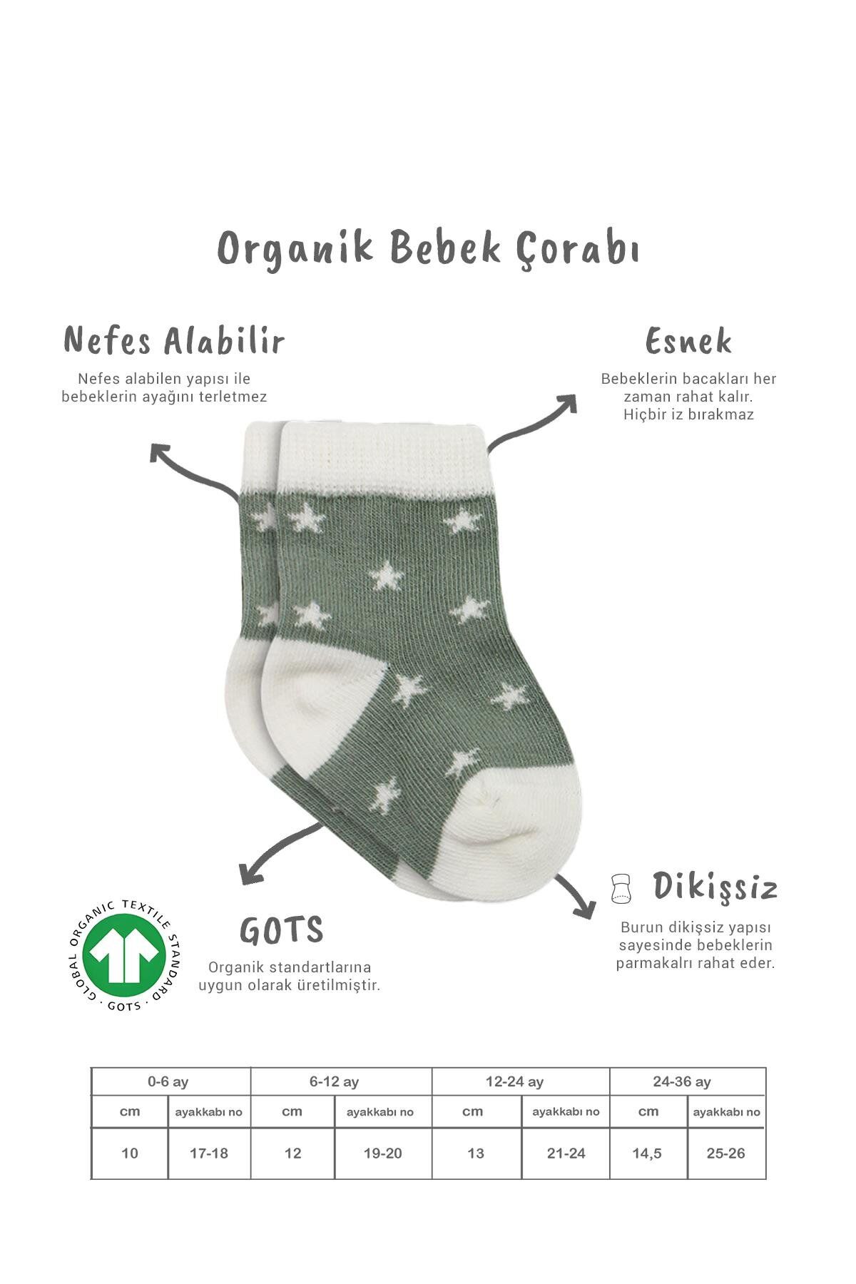 Bi̇style 3 Lü Penye Cute Stars Soket Çorap Bs10115 Ni̇l