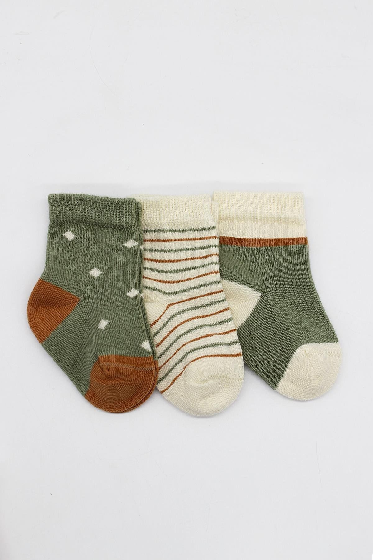 Bi̇style 3 Lü Penye Kız Soket Çorap Bs10112 Ni̇l