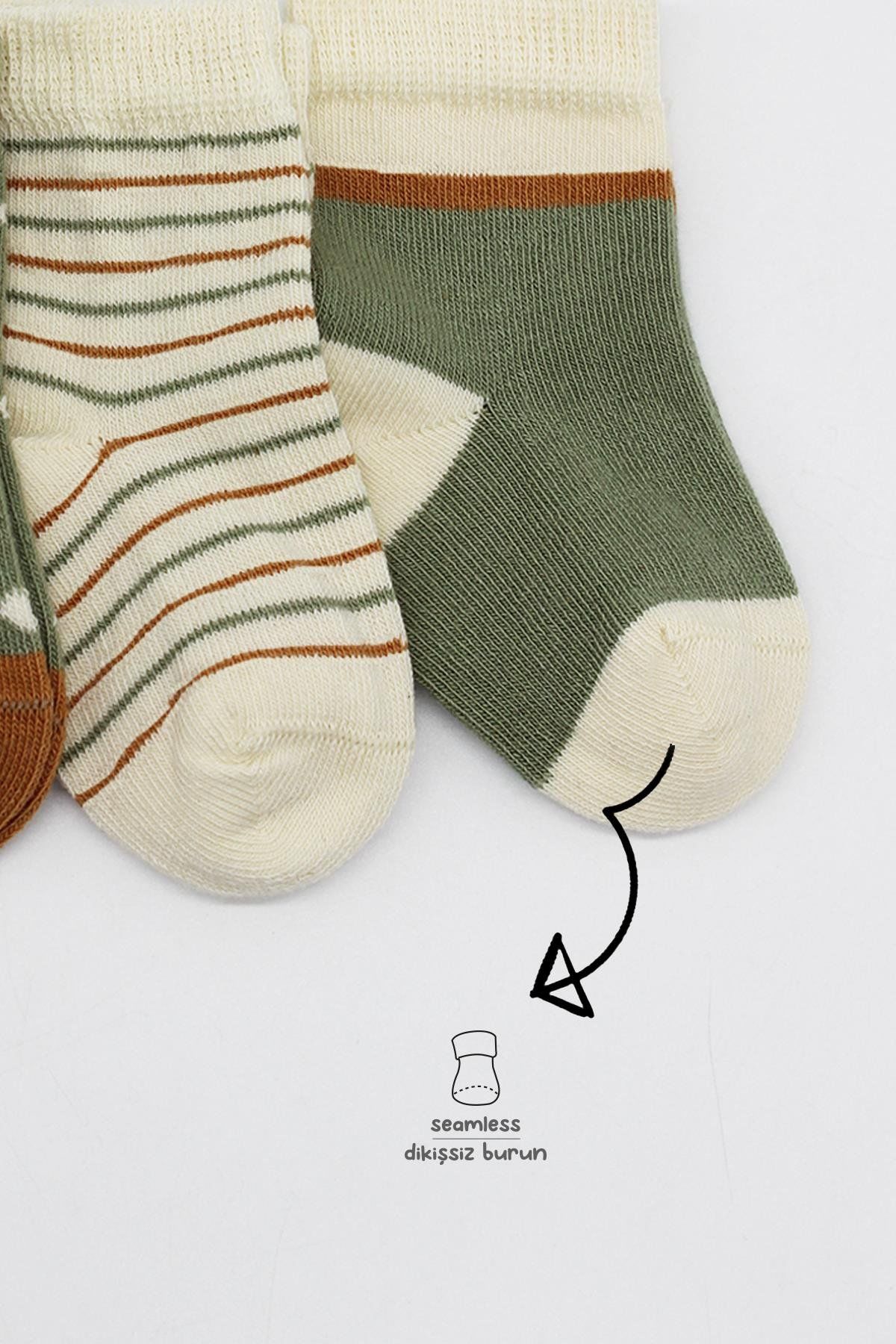 Bi̇style 3 Lü Penye Kız Soket Çorap Bs10112 Ni̇l