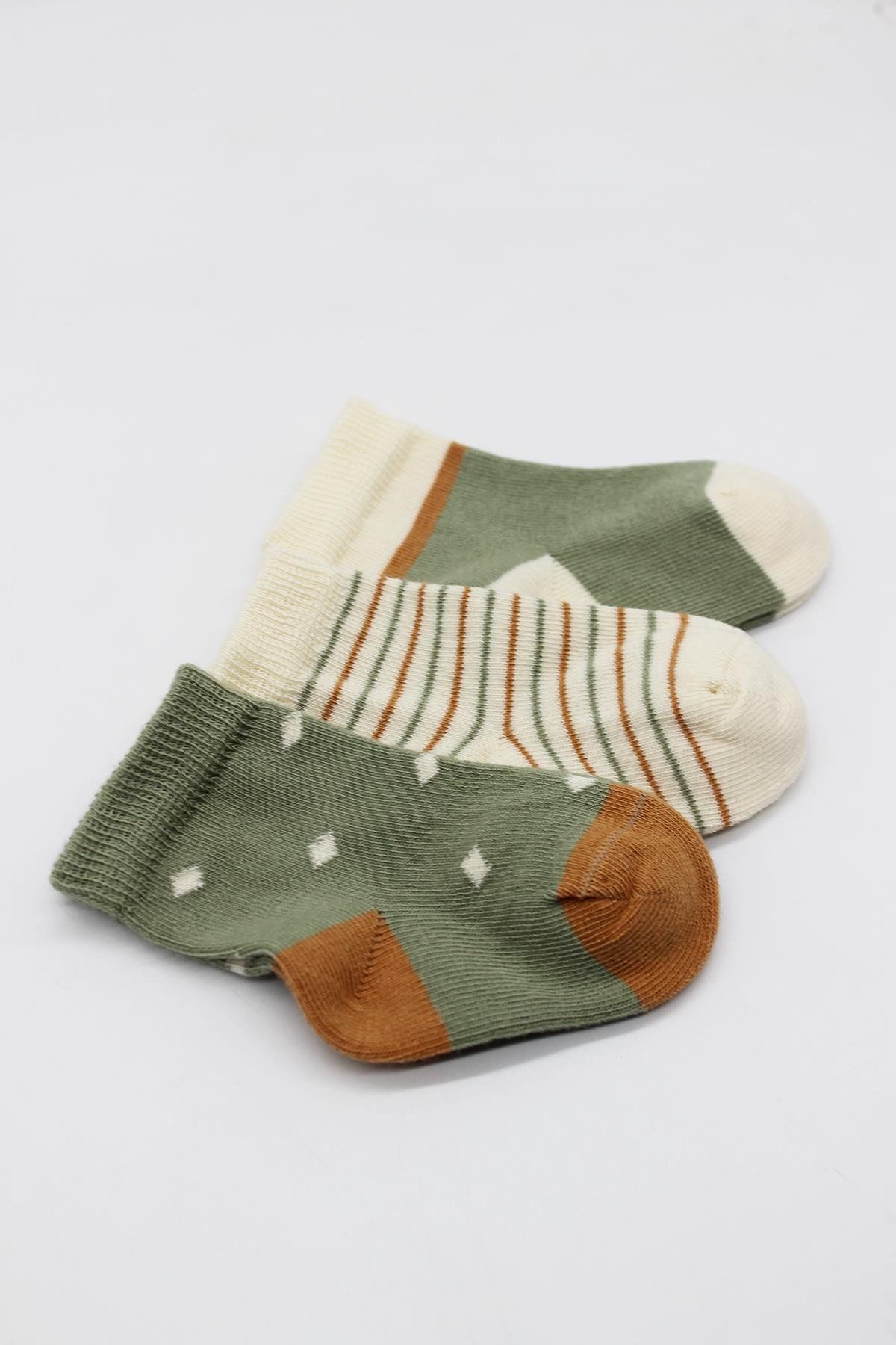 Bi̇style 3 Lü Penye Kız Soket Çorap Bs10112 Ni̇l