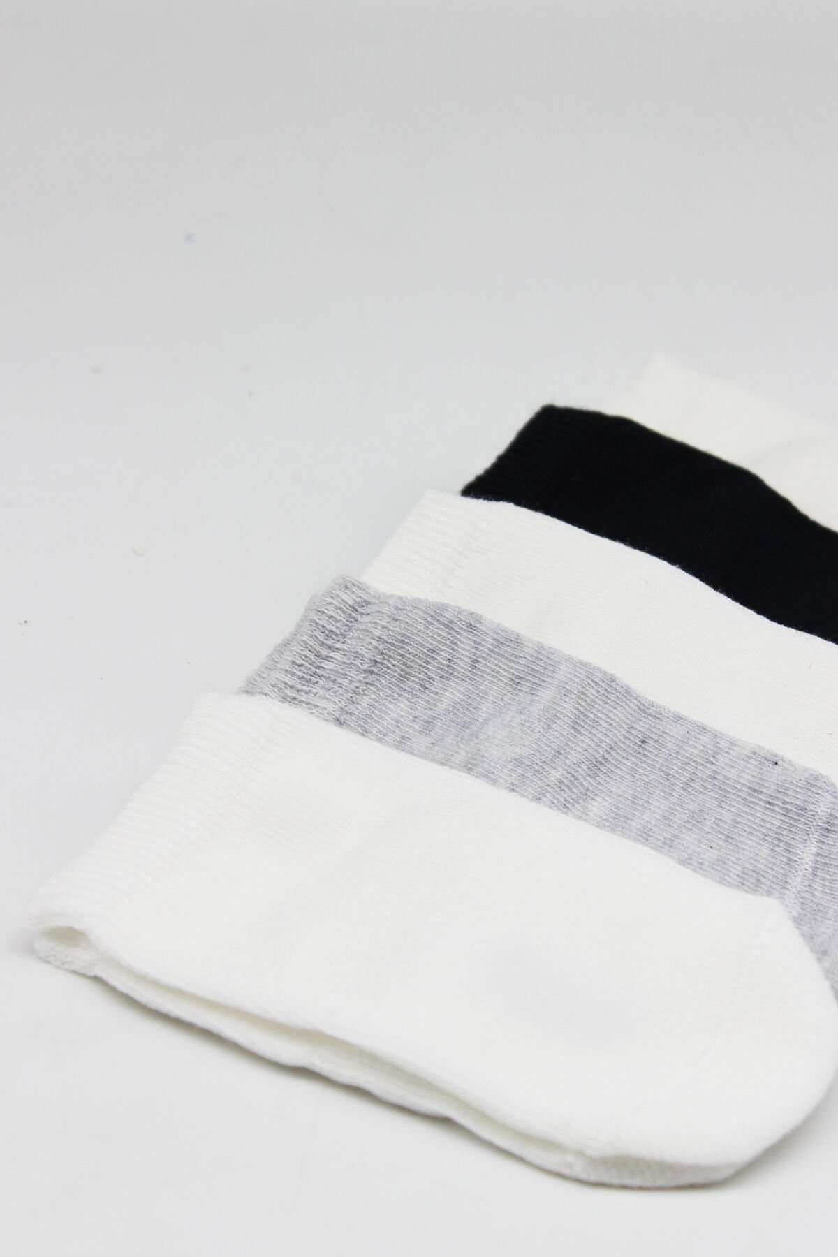 Bi̇style 5 Li̇ Penye Soket Kutulu Basi̇c Çorap 10131 Gri̇