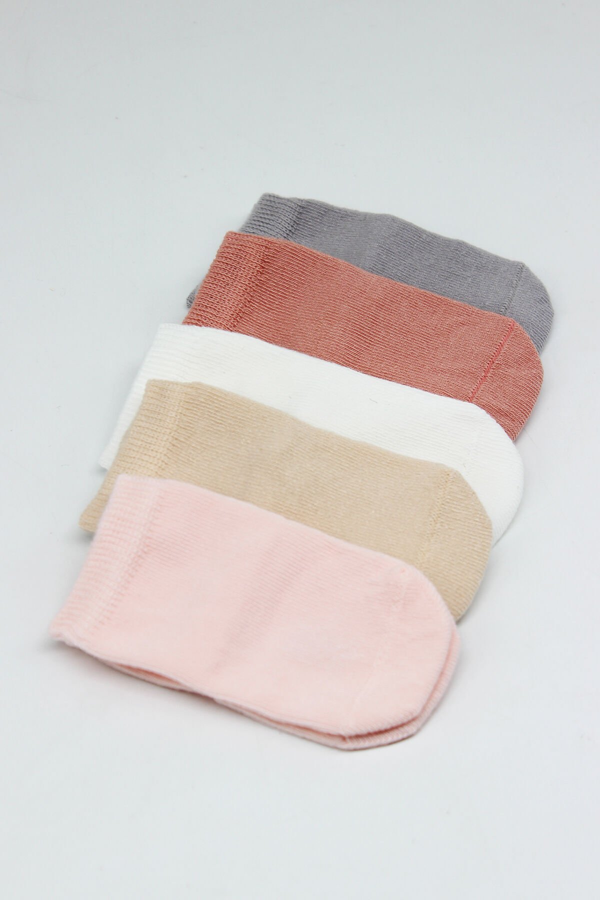 Bi̇style 5 Li̇ Penye Soket Kutulu Basi̇c Çorap 10131 Pudra