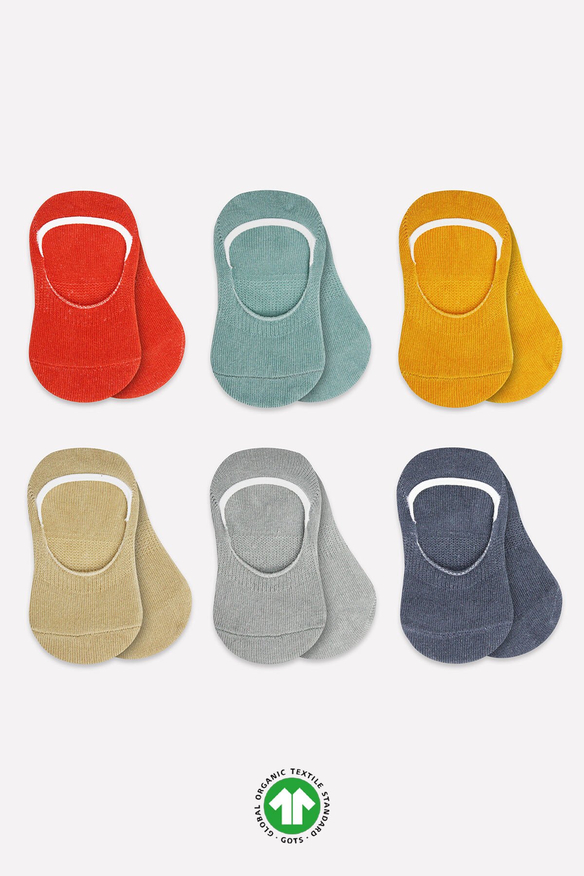 Bi̇style 6 Lı Mi̇x Babet Çorap 30101 Ki̇remi̇t