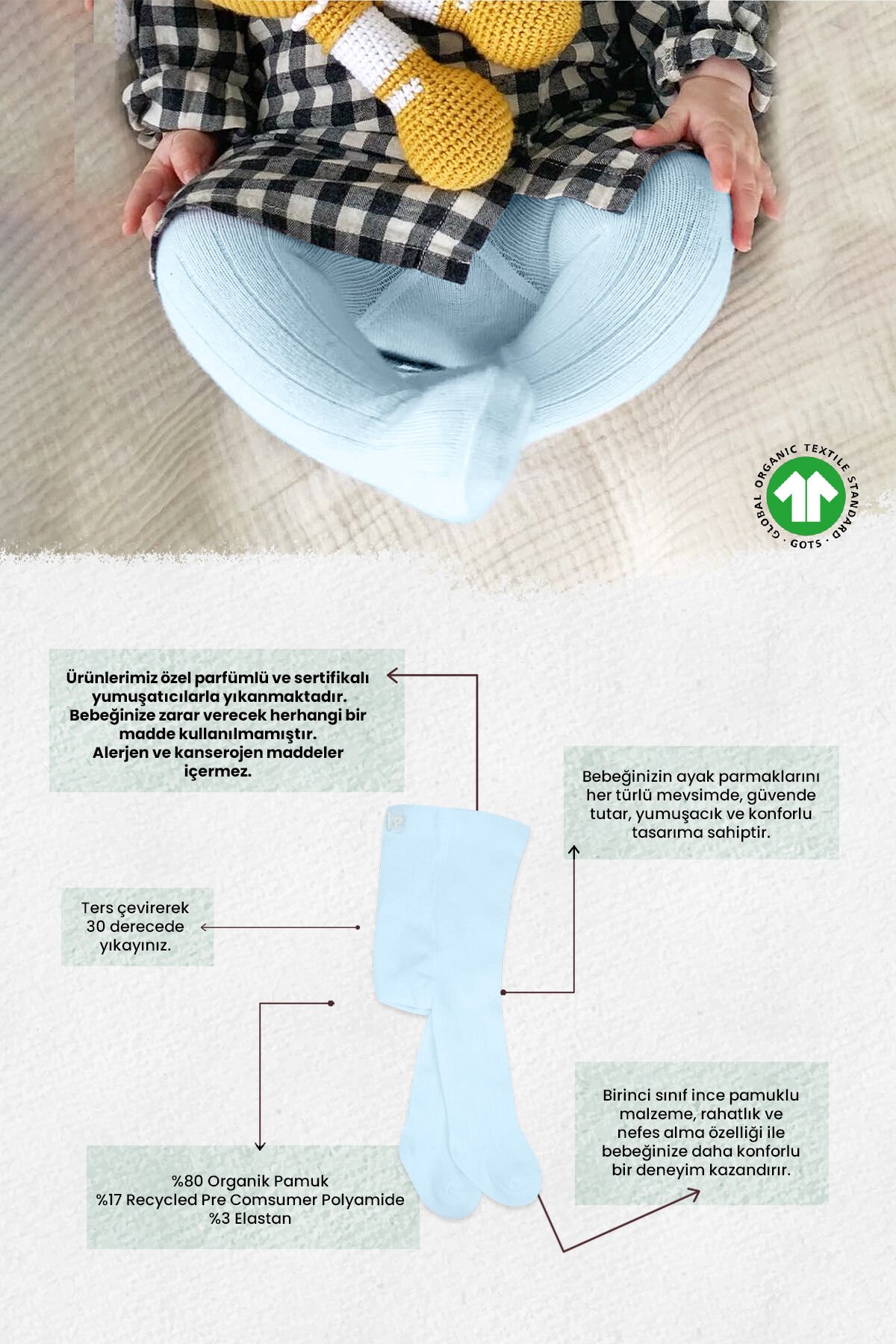 Bi̇style Basi̇c Penye Tekli̇ Külotlu Çorap Bs1000 Mavi̇