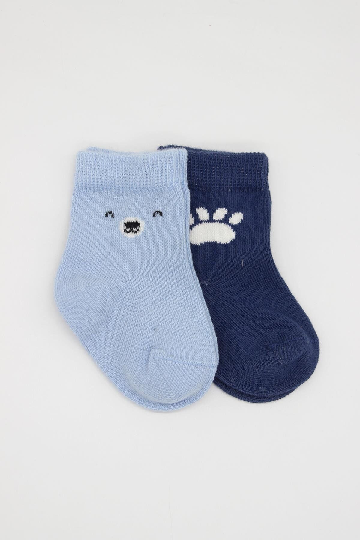 Bi̇style Bear Penye Soket Çorap 2 Li̇ Bs10116 Mavi̇