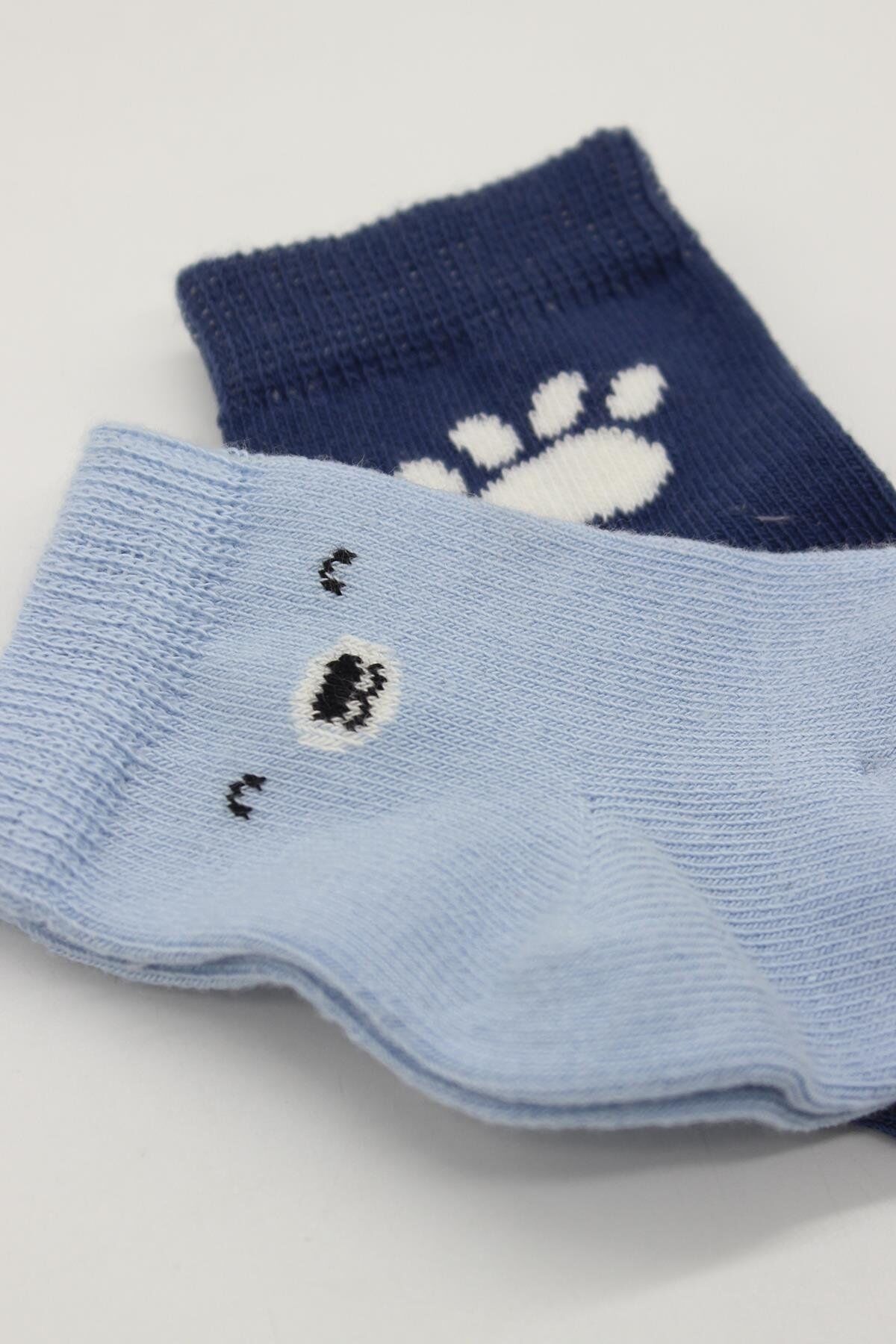 Bi̇style Bear Penye Soket Çorap 2 Li̇ Bs10116 Mavi̇