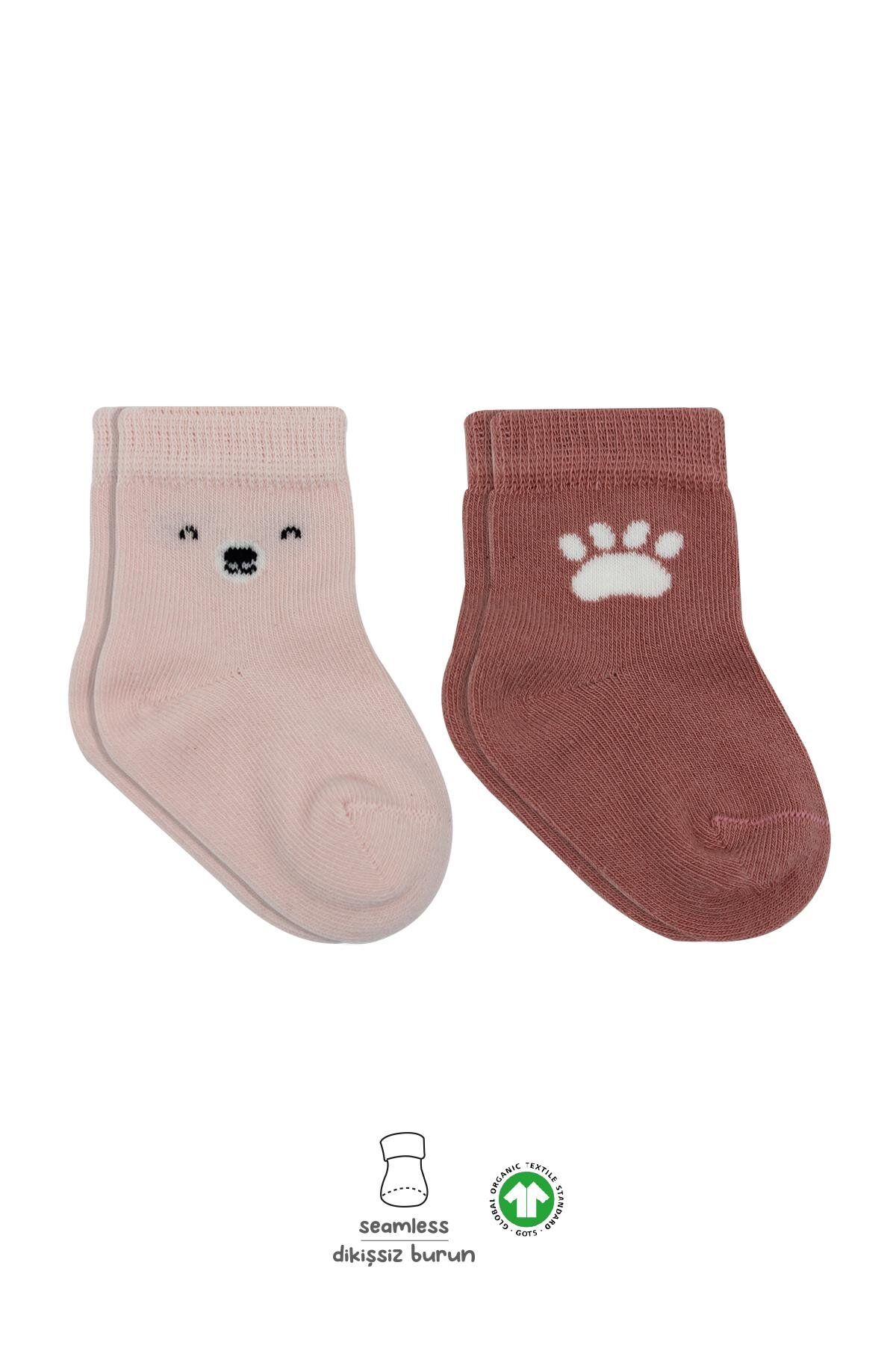 Bi̇style Bear Penye Soket Çorap 2 Li̇ Bs10116 Pembe