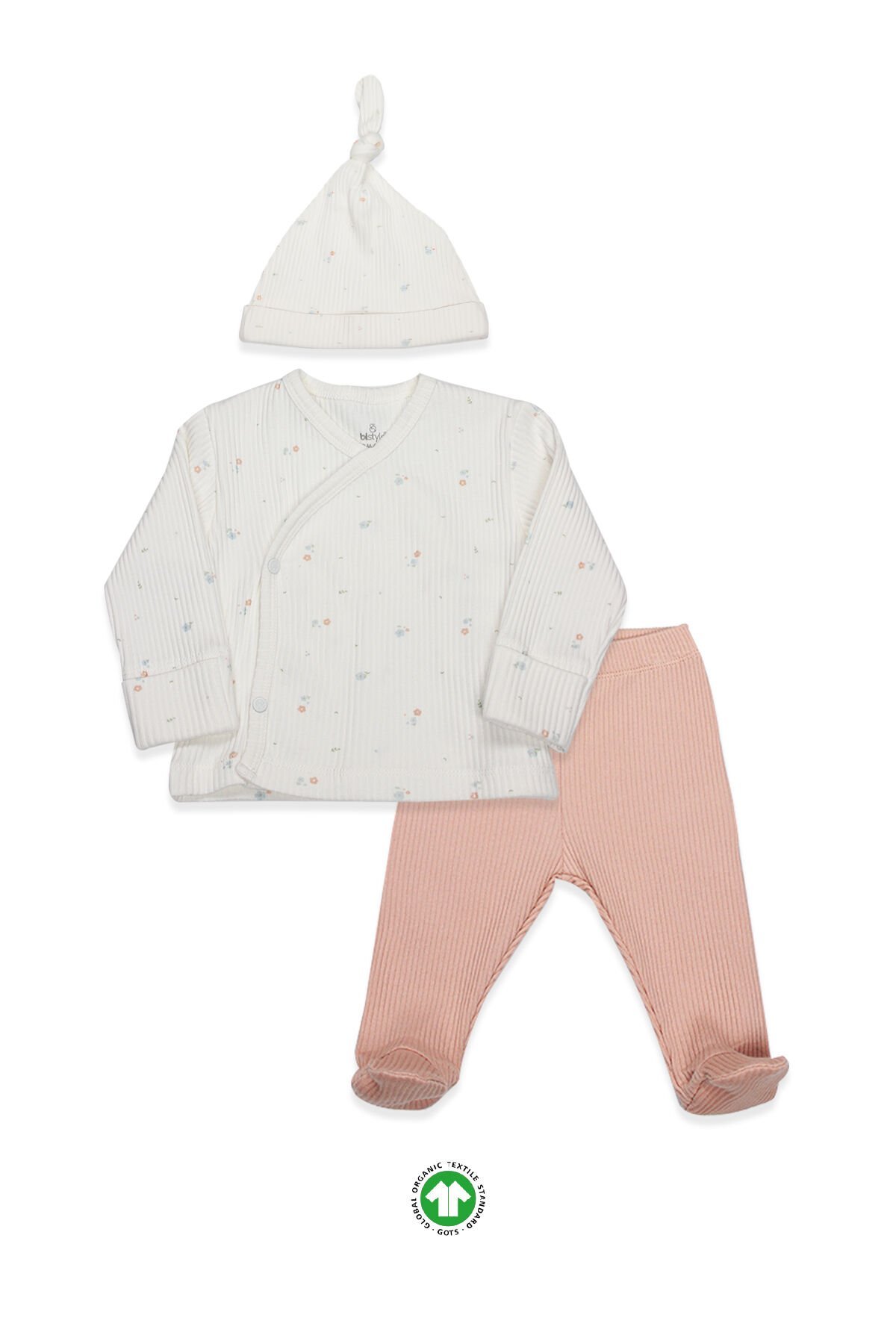 Bi̇style Bloom Whi̇te 3 Lü Zıbın Takım 13112 Ekru Gül Kurusu