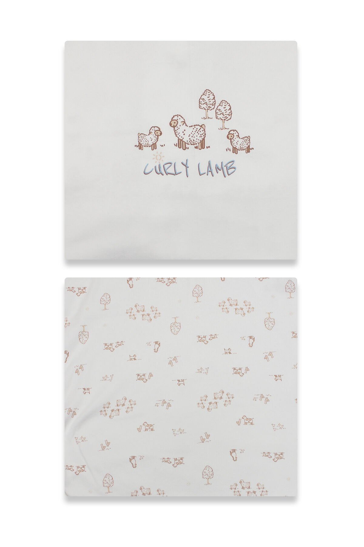 Bi̇style Curly Lamb 10 Lu Hastane Çıkışı 11106 Bej Mavi̇ Ekru