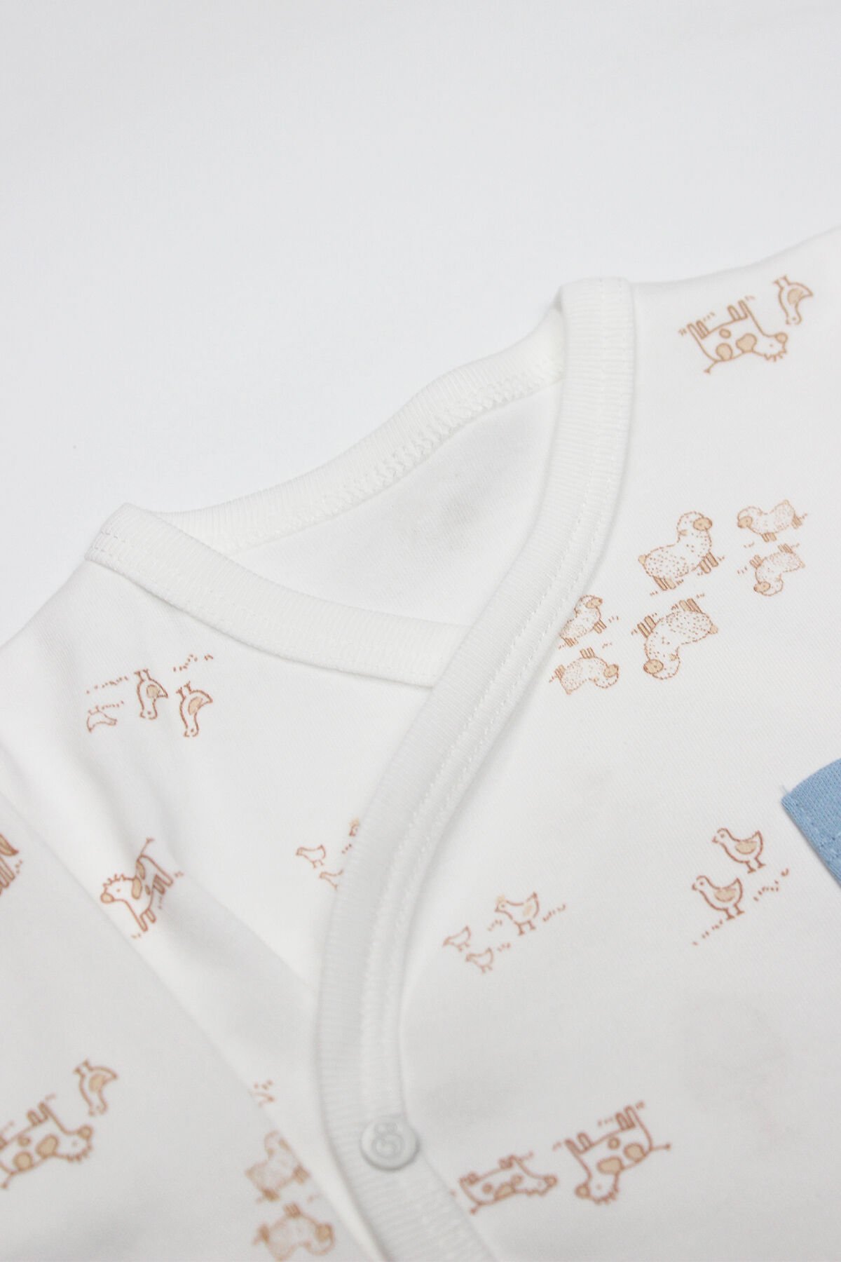 Bi̇style Curly Lamb 3 Lü Zıbın Takımı 13107 Bej Ekru