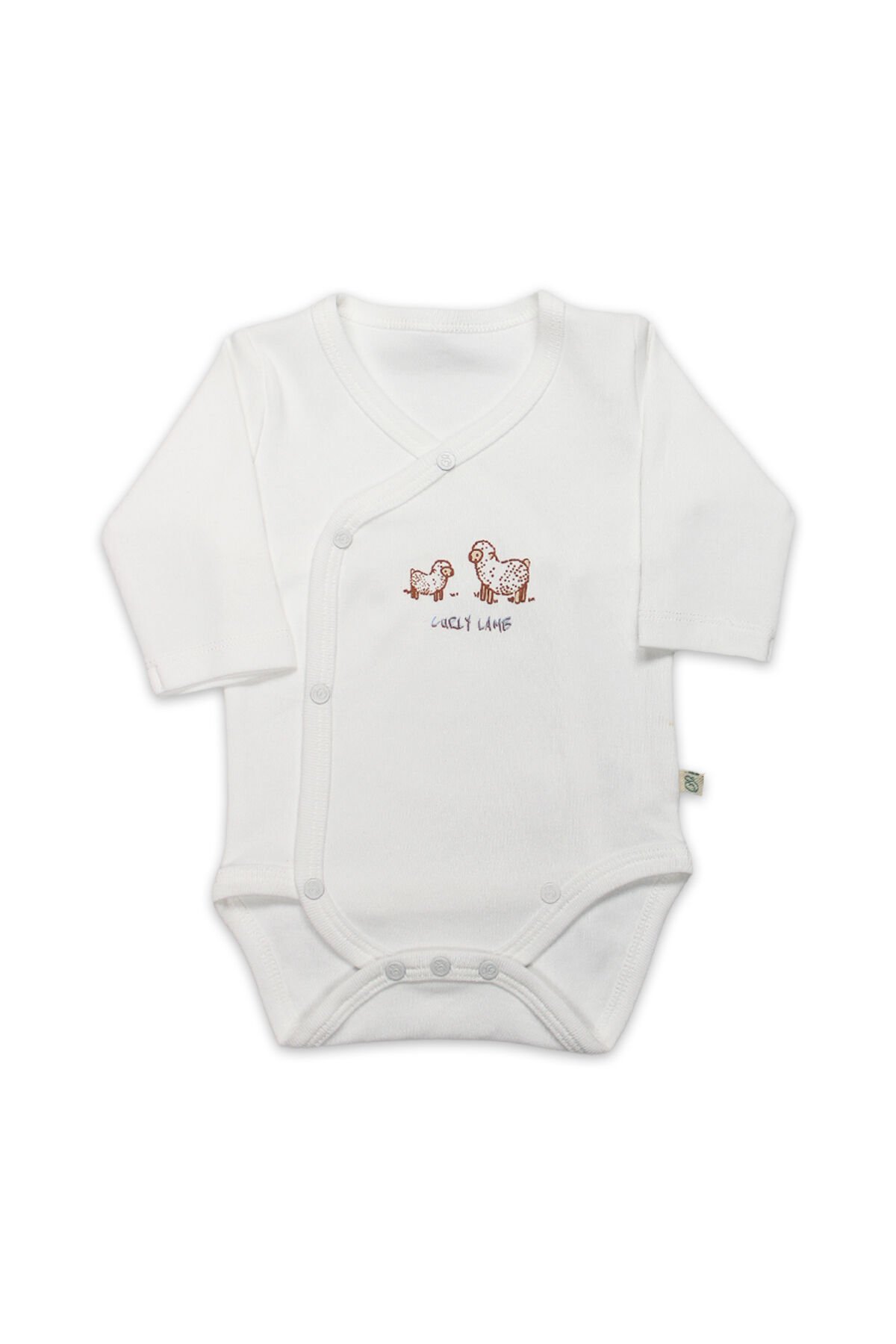 Bi̇style Curly Lamb Uzun Kol Kravuze Body 17111 Bej Mavi̇ Ekru