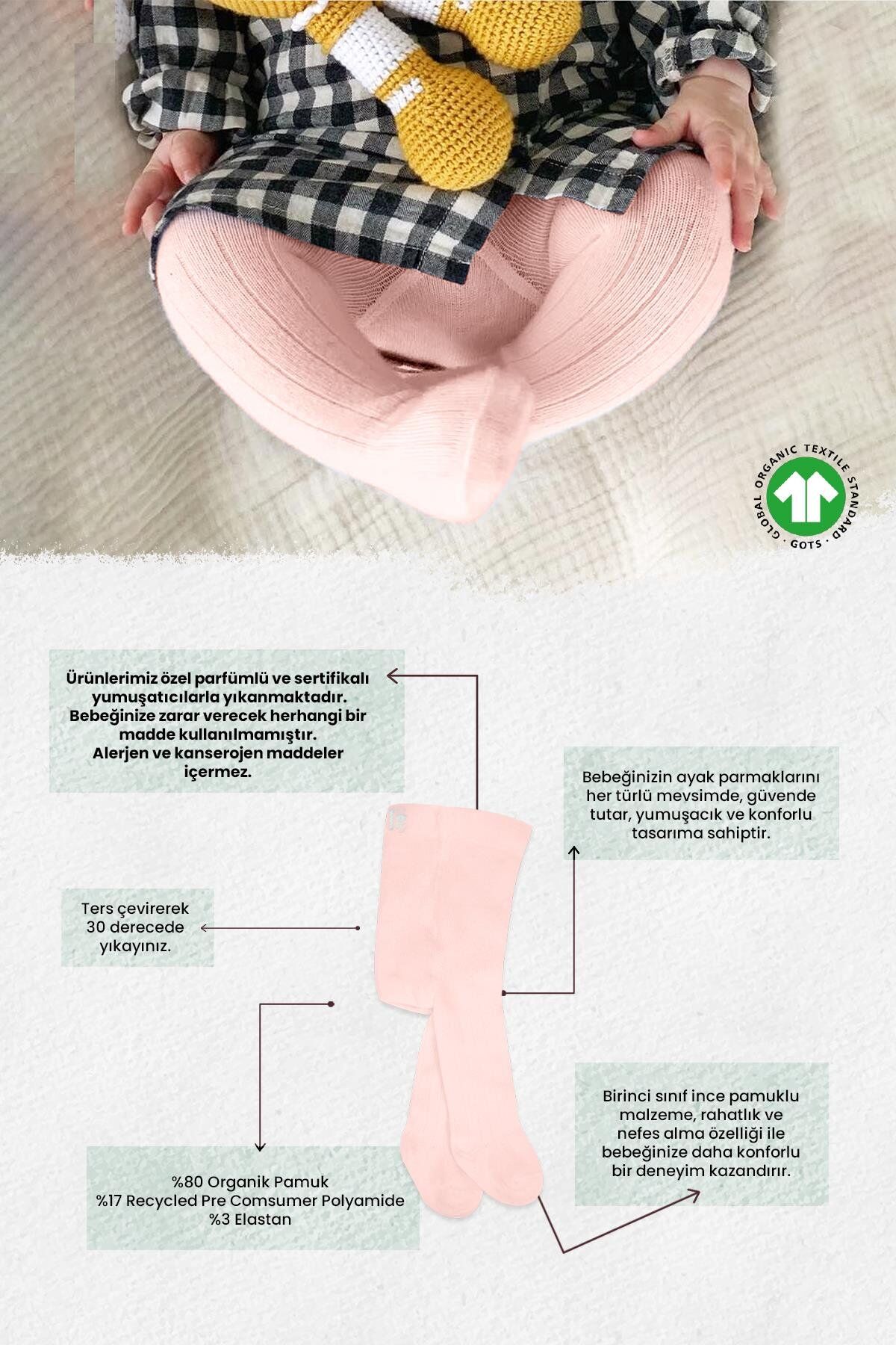 Bi̇style Derby Basi̇c Tekli̇ Penye Külotlu Çorap Bs50102B Pembe