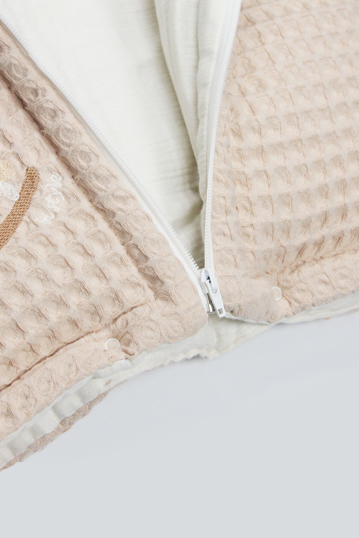 Bi̇style Fermuarlı Natural Li̇fe Pi̇ke Battani̇ye Boy 70114 Bej