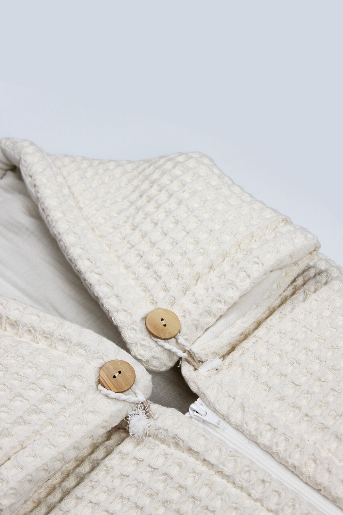 Bi̇style Fermuarlı Natural Li̇fe Pi̇ke Battani̇ye Gi̇rl 70113 Ekru