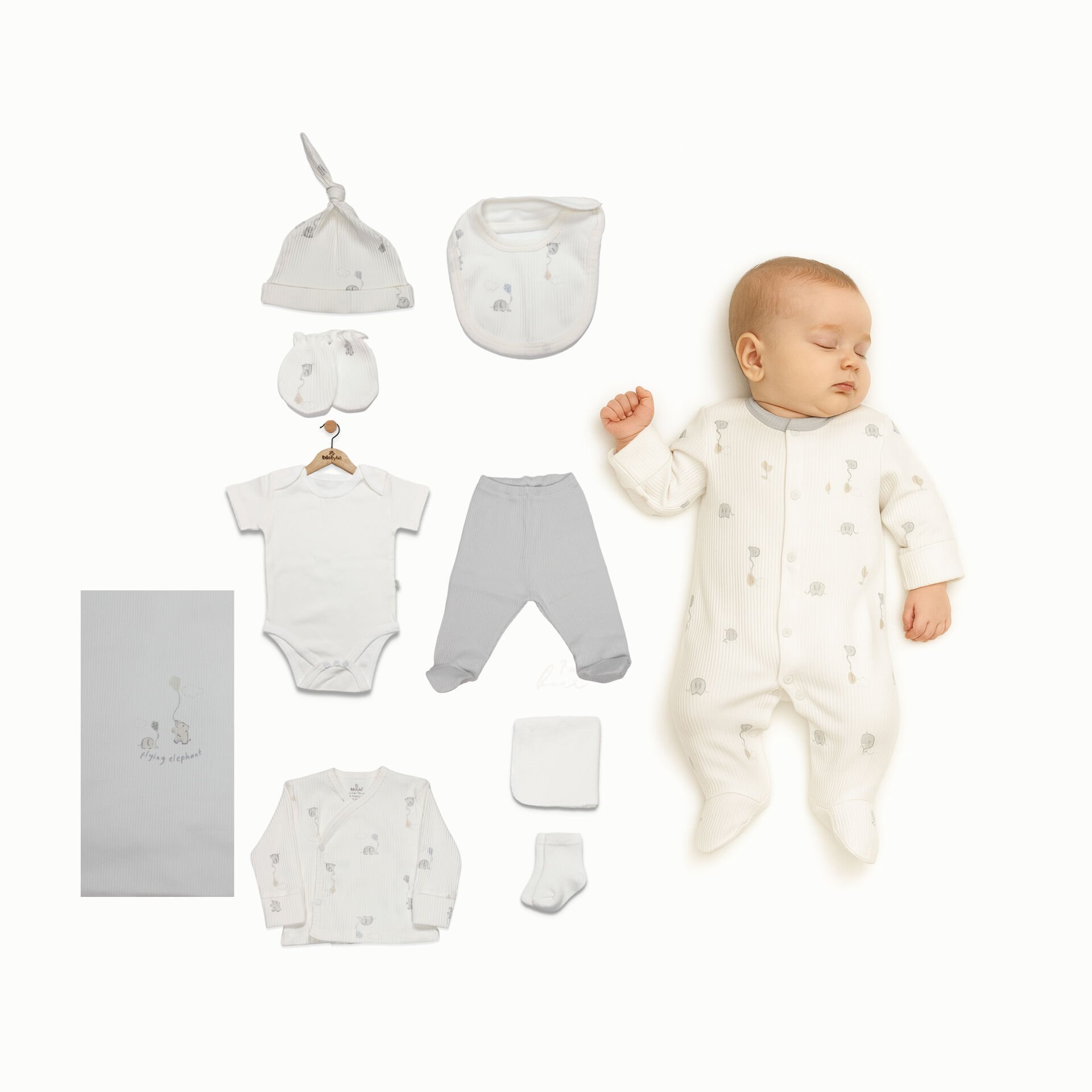 Bi̇style Flyi̇ng Elephant 10 Lu Hastane Çıkışı 11111 Ekru Gri̇