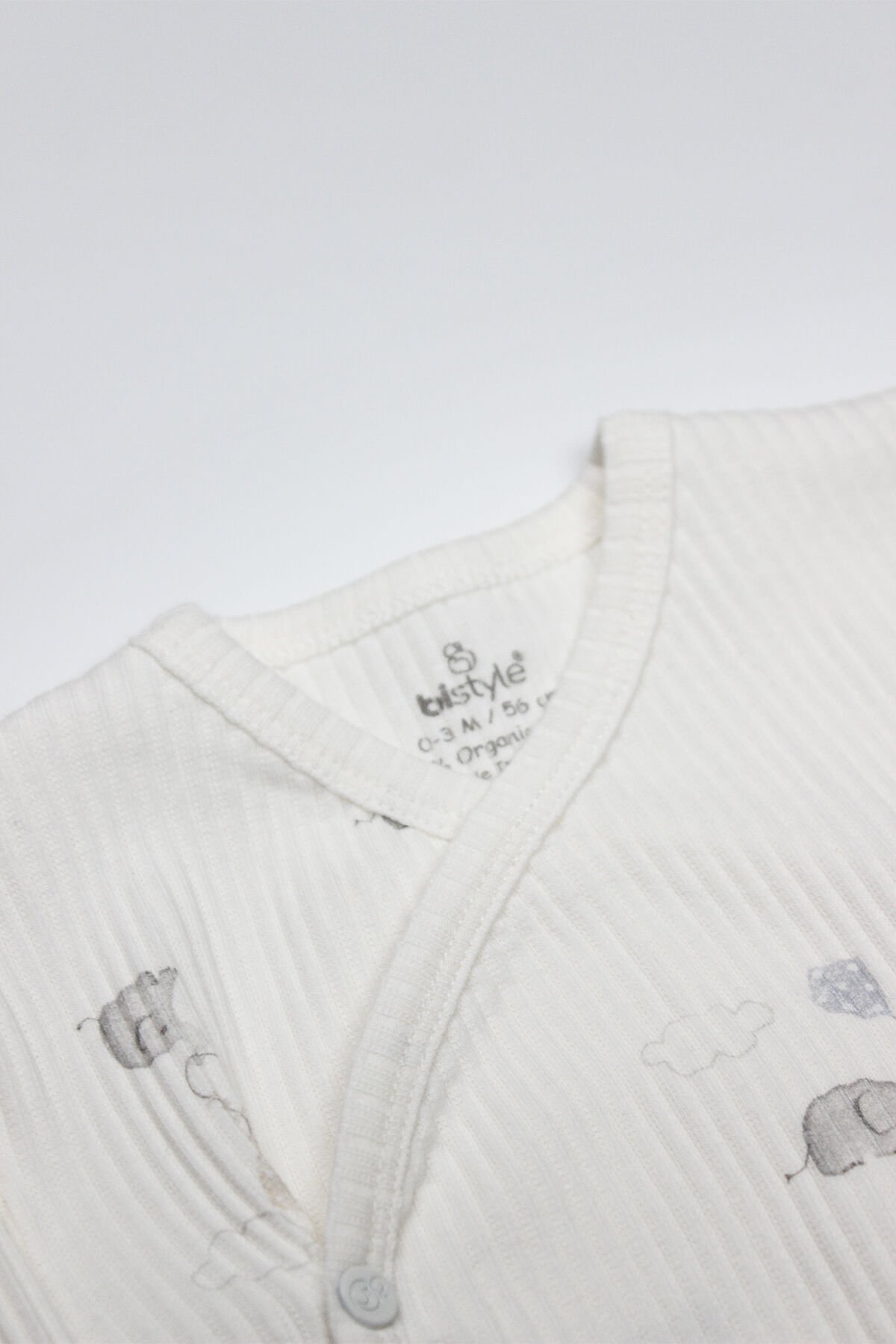 Bi̇style Flyi̇ng Elephant 3 Lü Zıbın Takım 13111 Ekru Gri̇