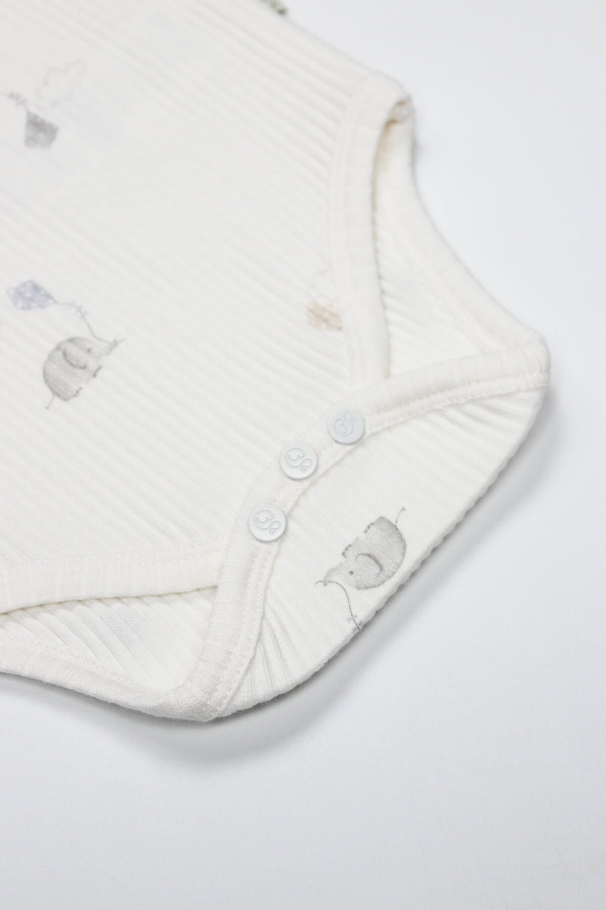 Bi̇style Flyi̇ng Elephant Yarım Kol 2 Li̇ Body 17116 Ekru Gri̇