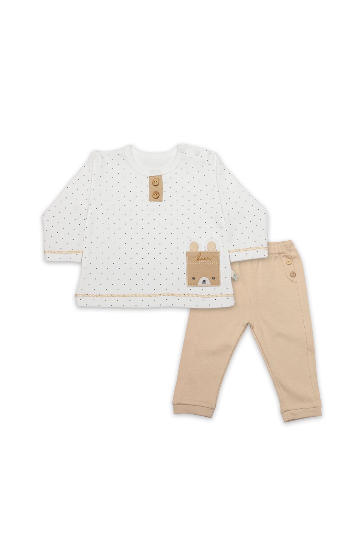 Bi̇style I Am So Bear 2 Li̇ Takım 14103 Bej-Ekru