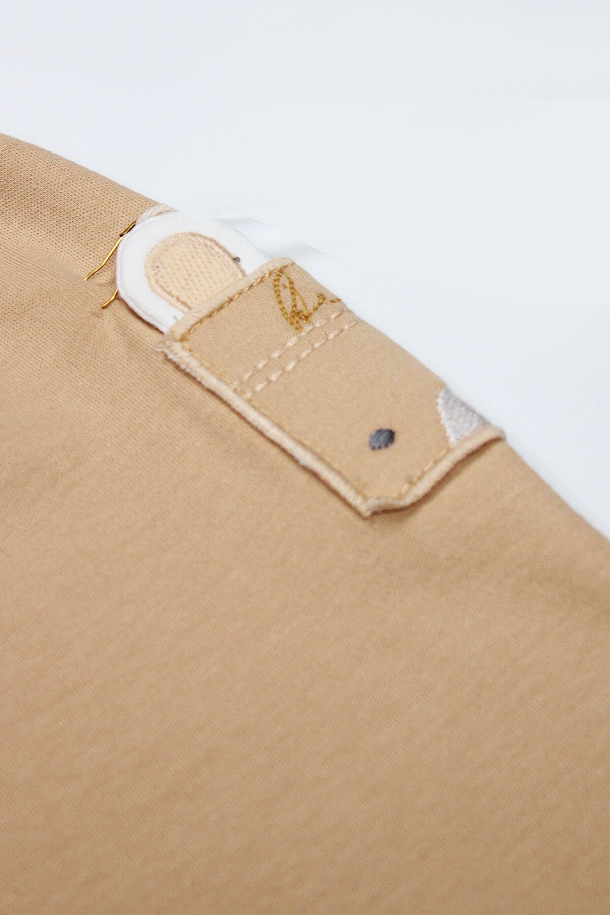 Bi̇style I Am So Bear Pati̇ksi̇z Pantolon 16106 Bej Ekru