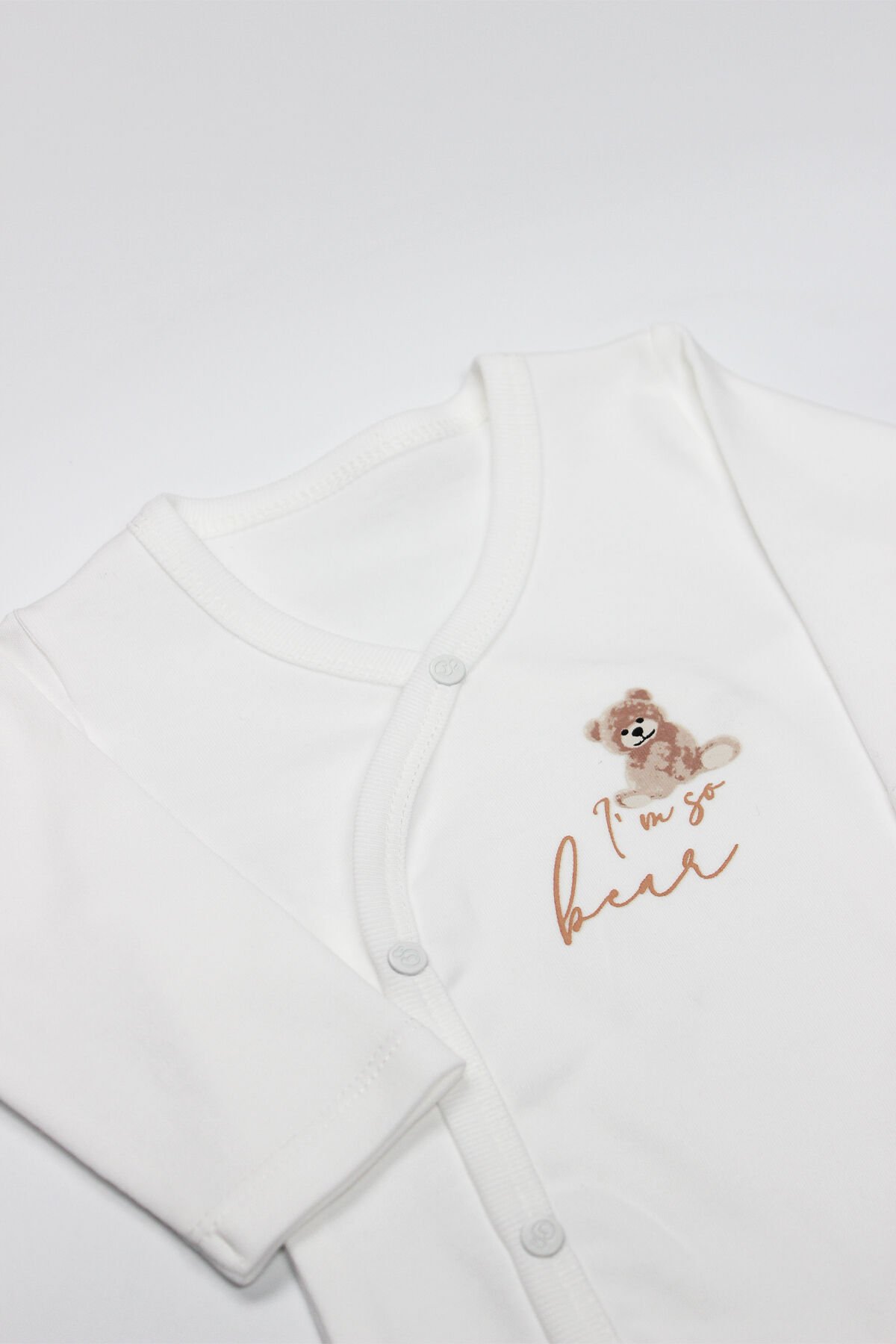 Bi̇style I Am So Bear Uzun Kol Badi̇ 17107 Bej-Ekru