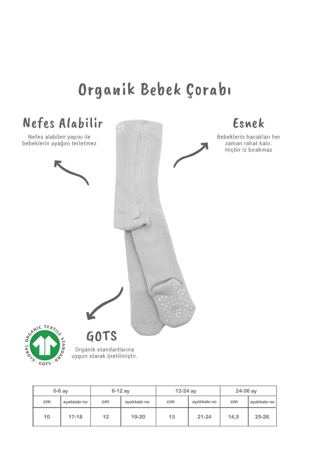 Bi̇style Kaymaz Basi̇c Külotlu Çorap 50501 Gri̇