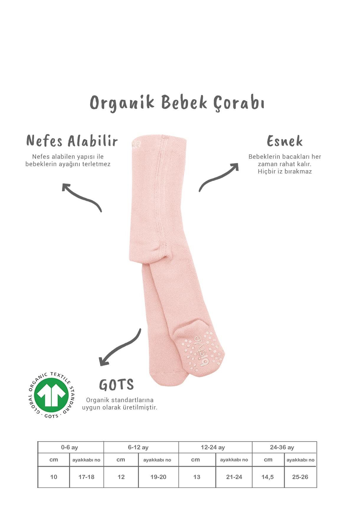 Bi̇style Kaymaz Basi̇c Külotlu Çorap 50501 Pembe
