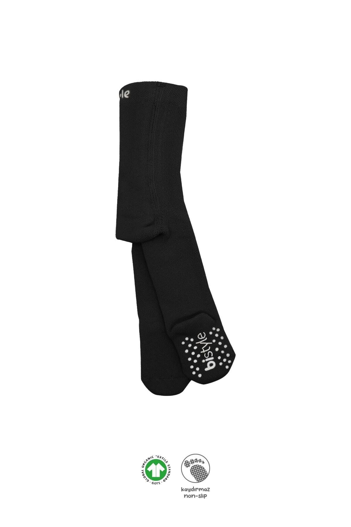 Bi̇style Kaymaz Basi̇c Külotlu Çorap 50501 Si̇yah