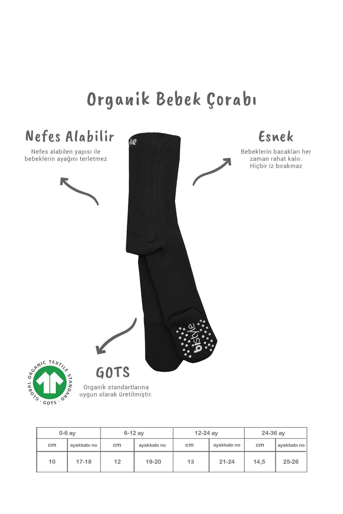 Bi̇style Kaymaz Basi̇c Külotlu Çorap 50501 Si̇yah