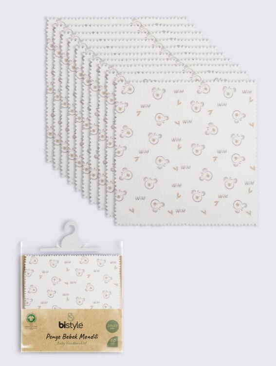 Bi̇style Koala 20X20 10 Lu Penye Mendi̇l 90165 Ekru