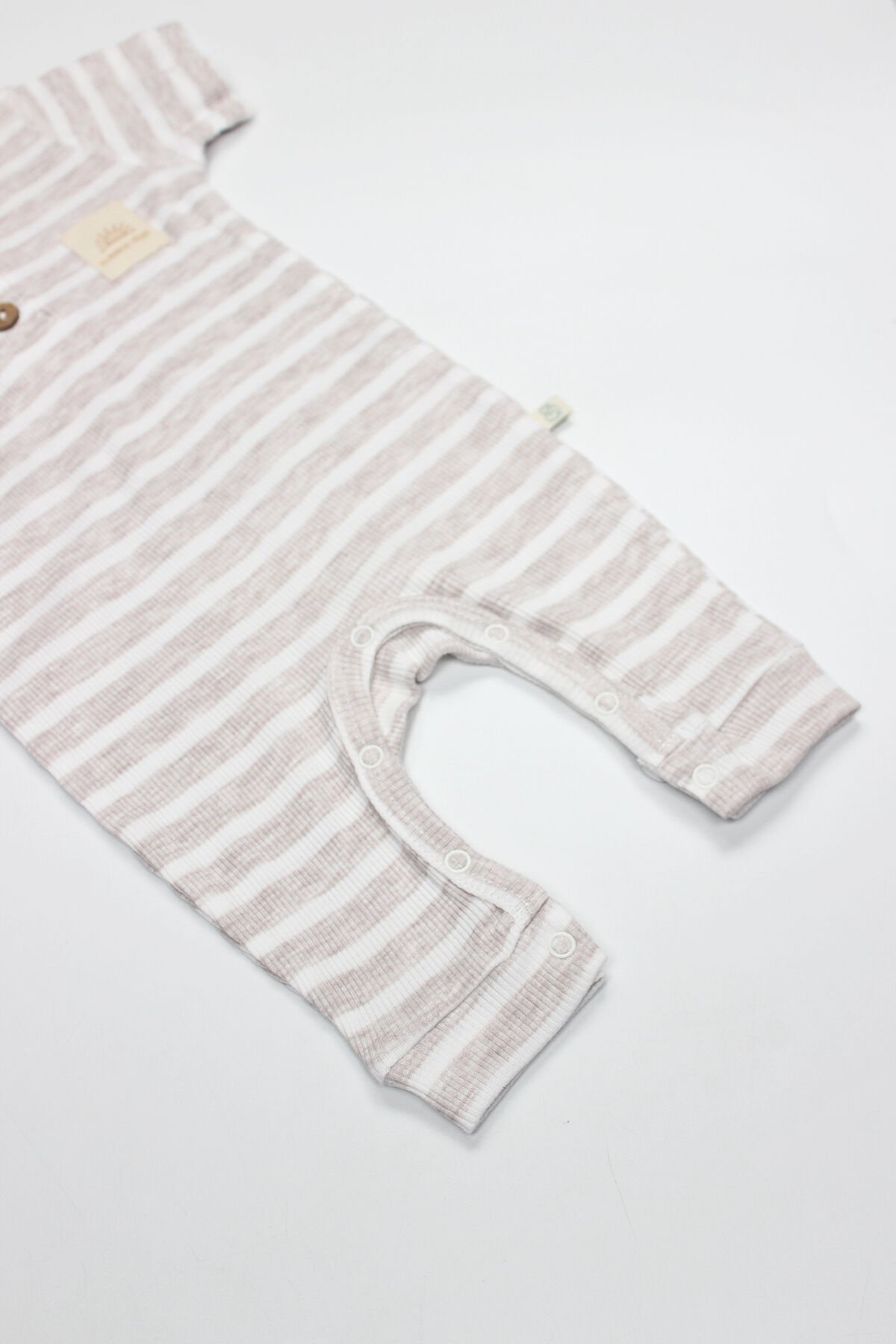 Bi̇style Li̇ne Colors Yarım Kol Pati̇ksi̇z Tulum 15126 Bej