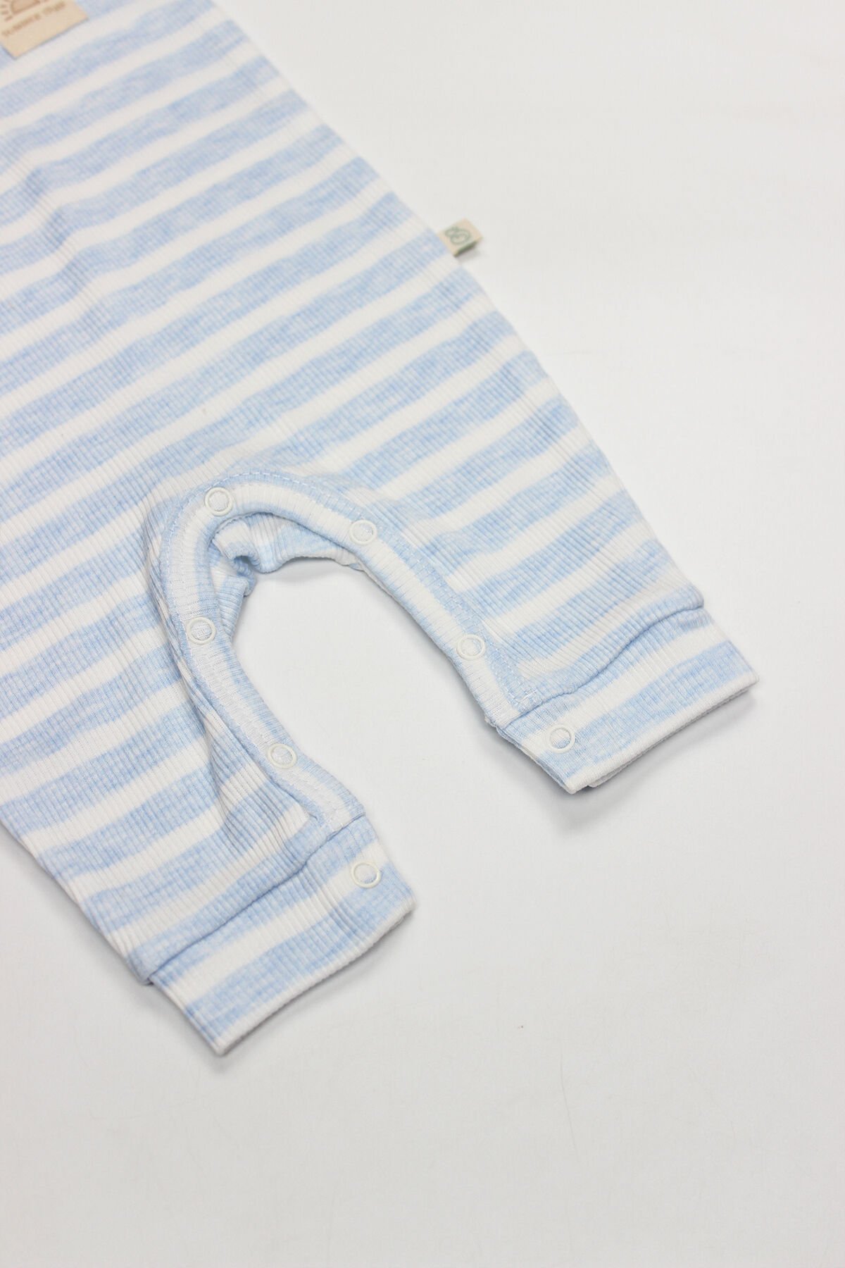 Bi̇style Li̇ne Colors Yarım Kol Pati̇ksi̇z Tulum 15126 Mavi̇