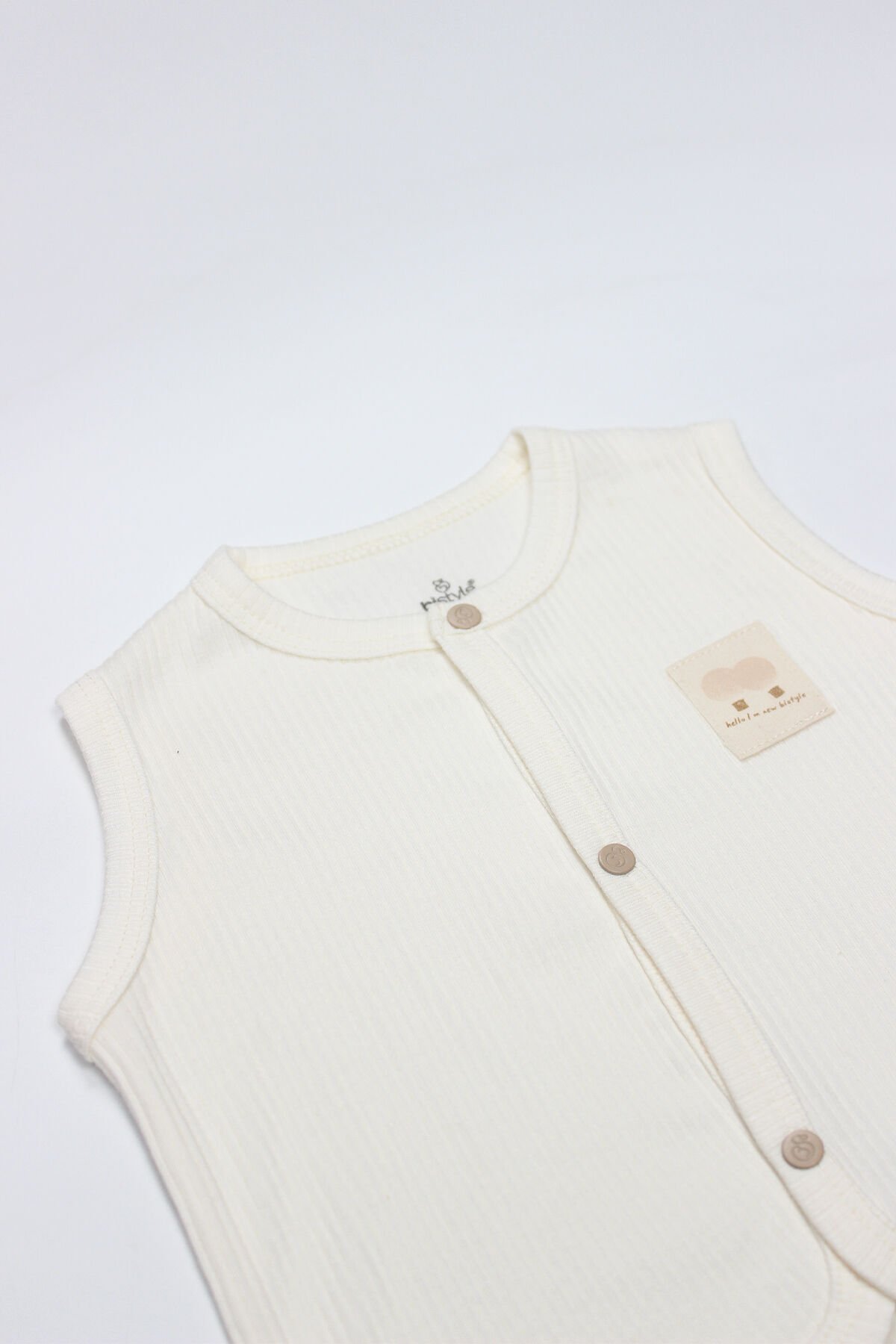 Bi̇style Modal Flyi̇ng Balloons Bebek Yelek Bs18110 Ekru