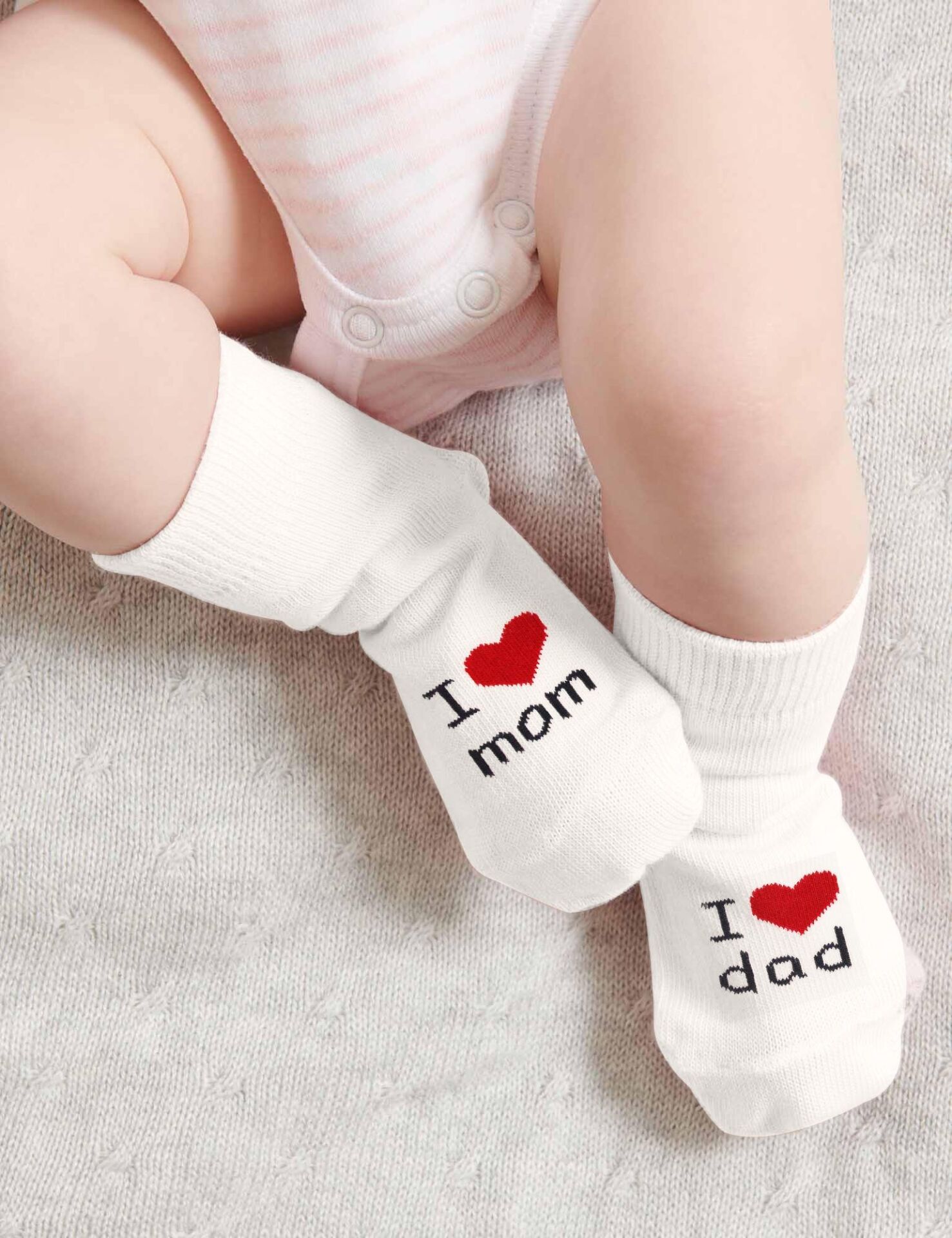 Bi̇style Mom Dad 3 Lü Penye Soket Çorap 10123 Ekru
