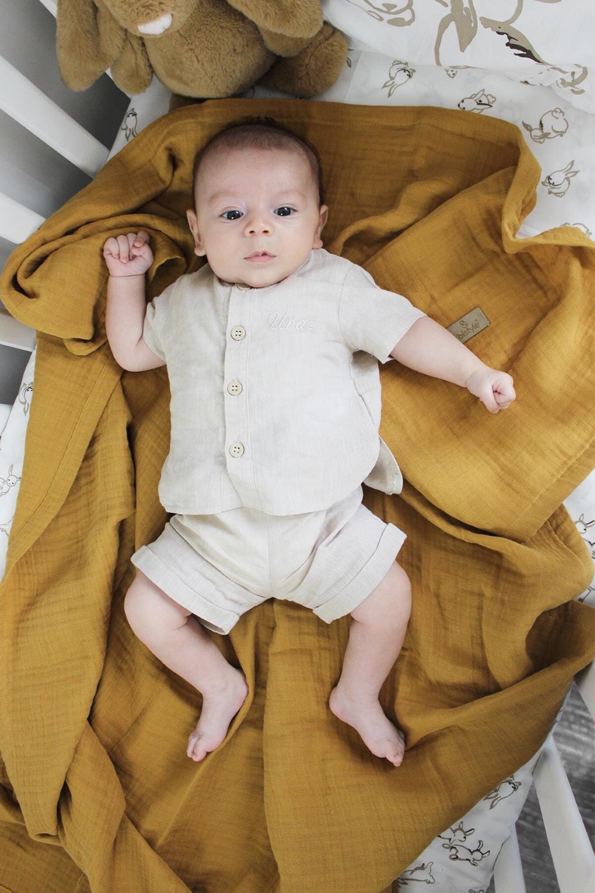 Bi̇style Müsli̇n Battani̇ye 120X120 Cm 70101 Hardal