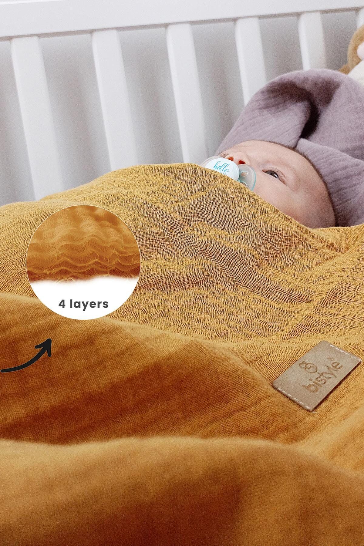 Bi̇style Müsli̇n Battani̇ye 120X120 Cm 70101 Hardal