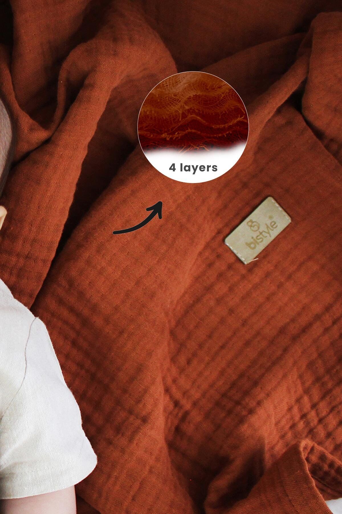 Bi̇style Müsli̇n Battani̇ye 120X120 Cm 70101 Ki̇remi̇t