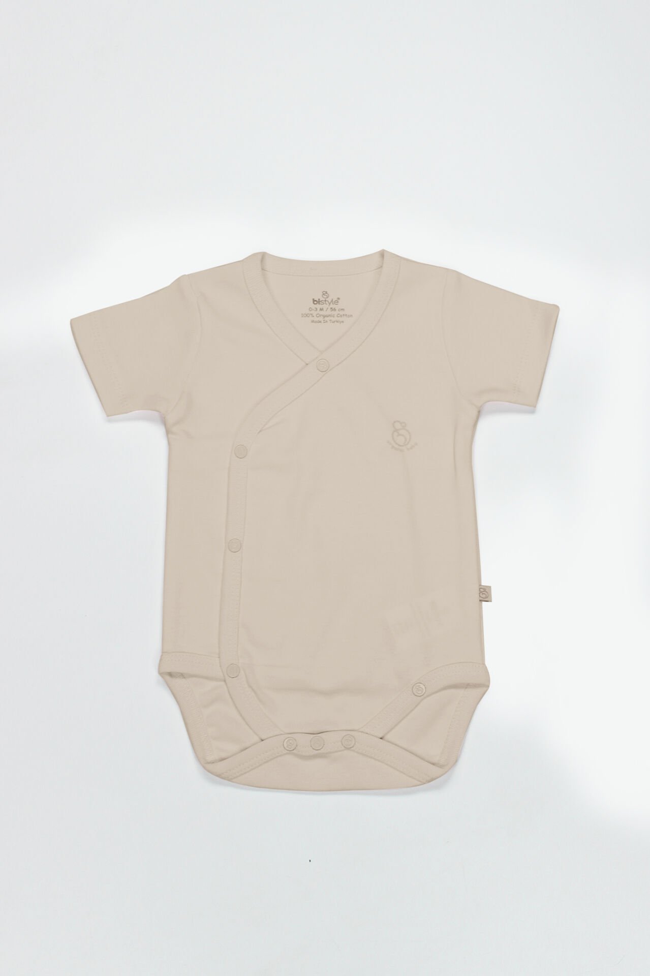 Bi̇style Organi̇k Natural Basi̇c Style Kruvaze Yarım Kol Body Bs17101 Bej