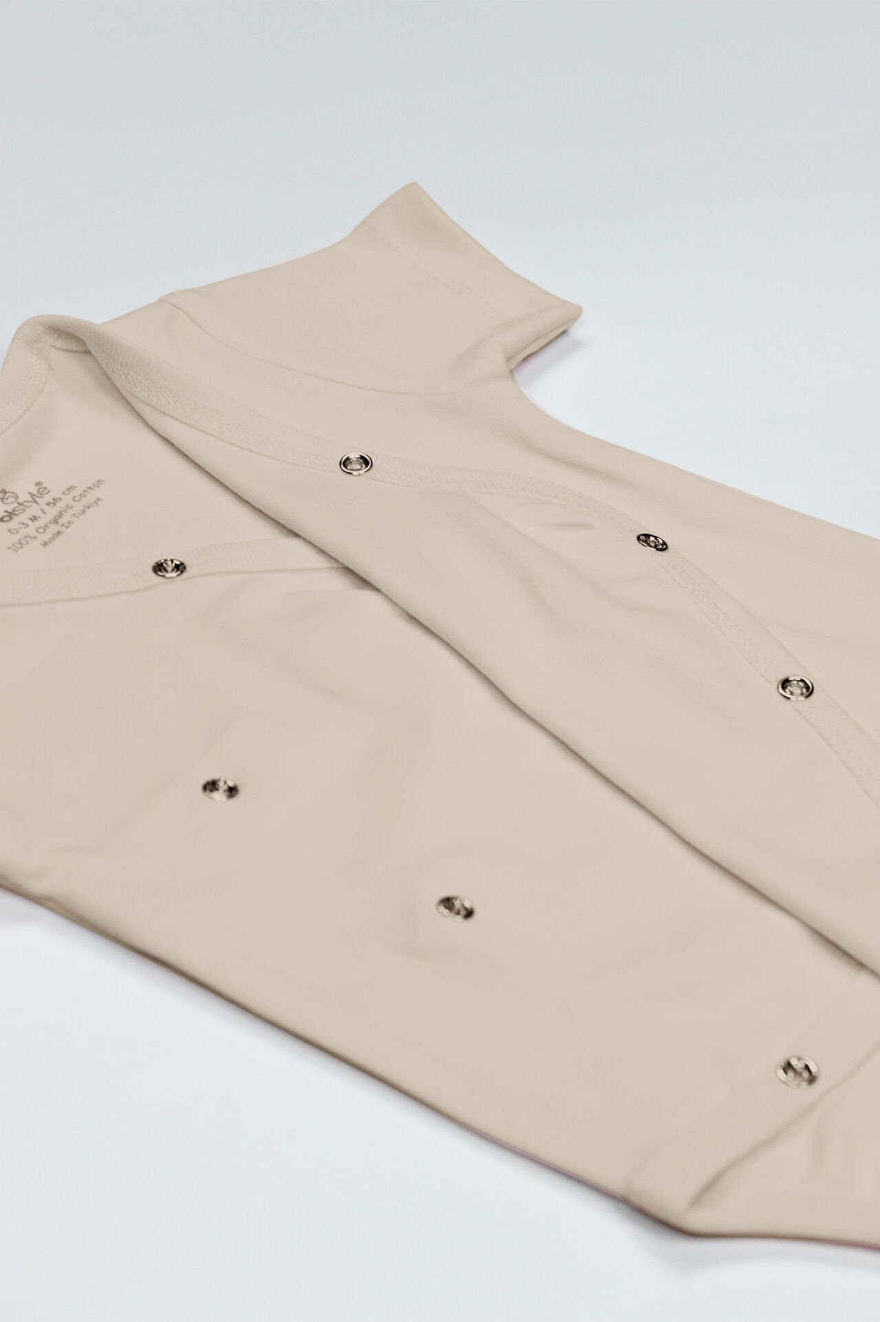 Bi̇style Organi̇k Natural Basi̇c Style Kruvaze Yarım Kol Body Bs17101 Bej