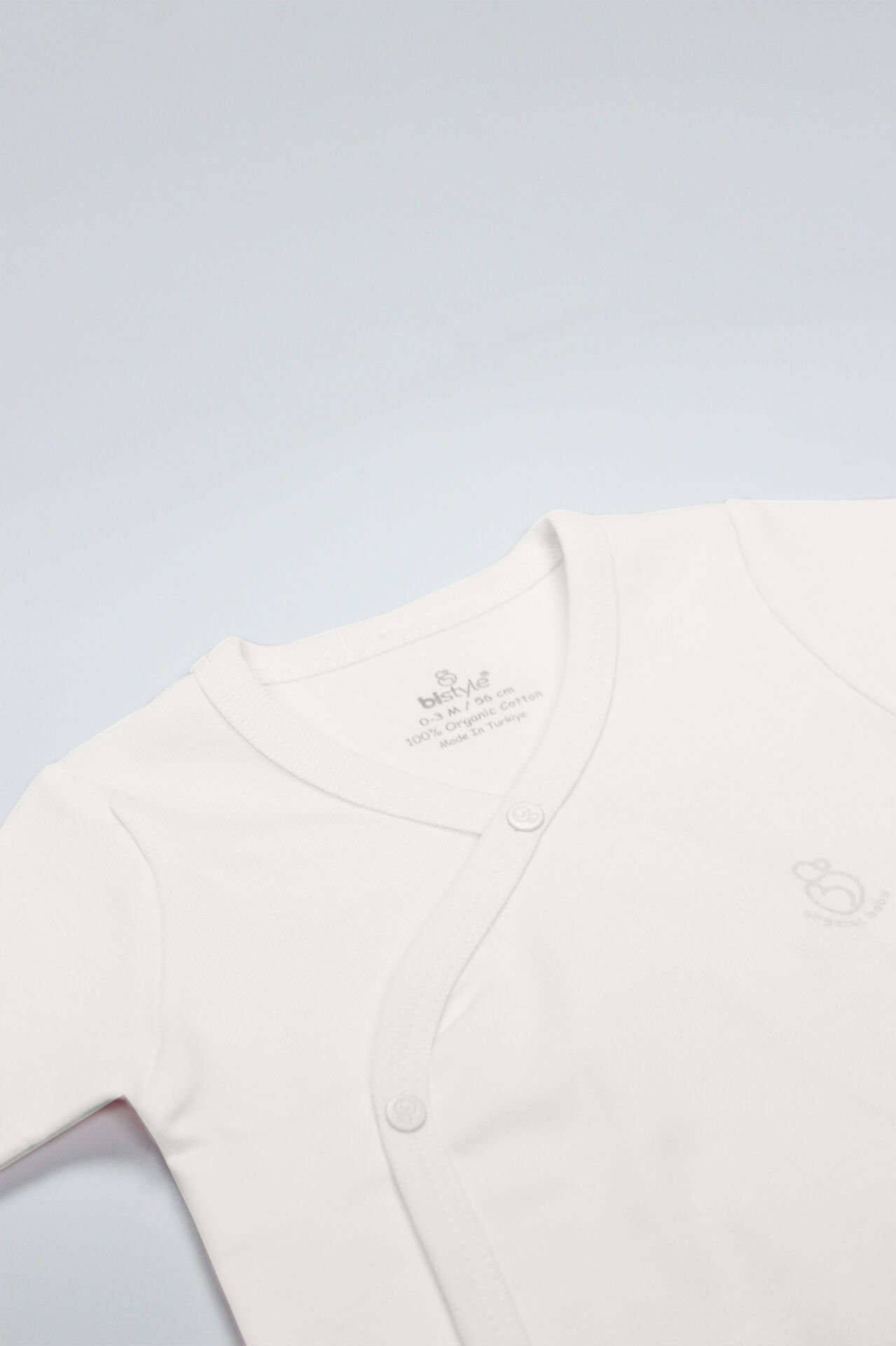 Bi̇style Organi̇k Natural Basi̇c Style Kruvaze Yarım Kol Body Bs17101 Ekru