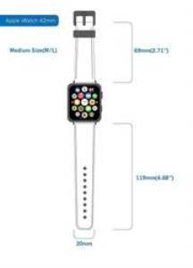 Apple Watch Uyumlu Deri̇ Kordon 42-44-45Mm Ark Rst1
