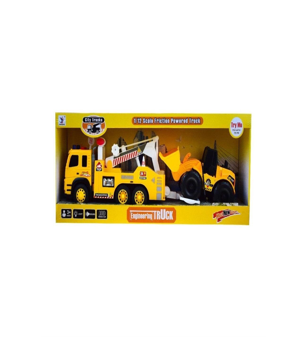 Canem Sesli̇ Işıklı Çeki̇ci̇ Kamyon İş Maki̇nası 1188-54