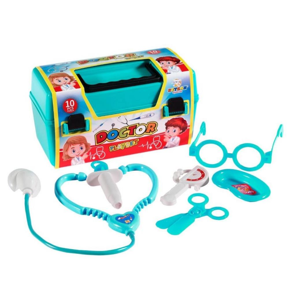Çantalı Doktor Seti̇ - 10 Parça - Ks-848