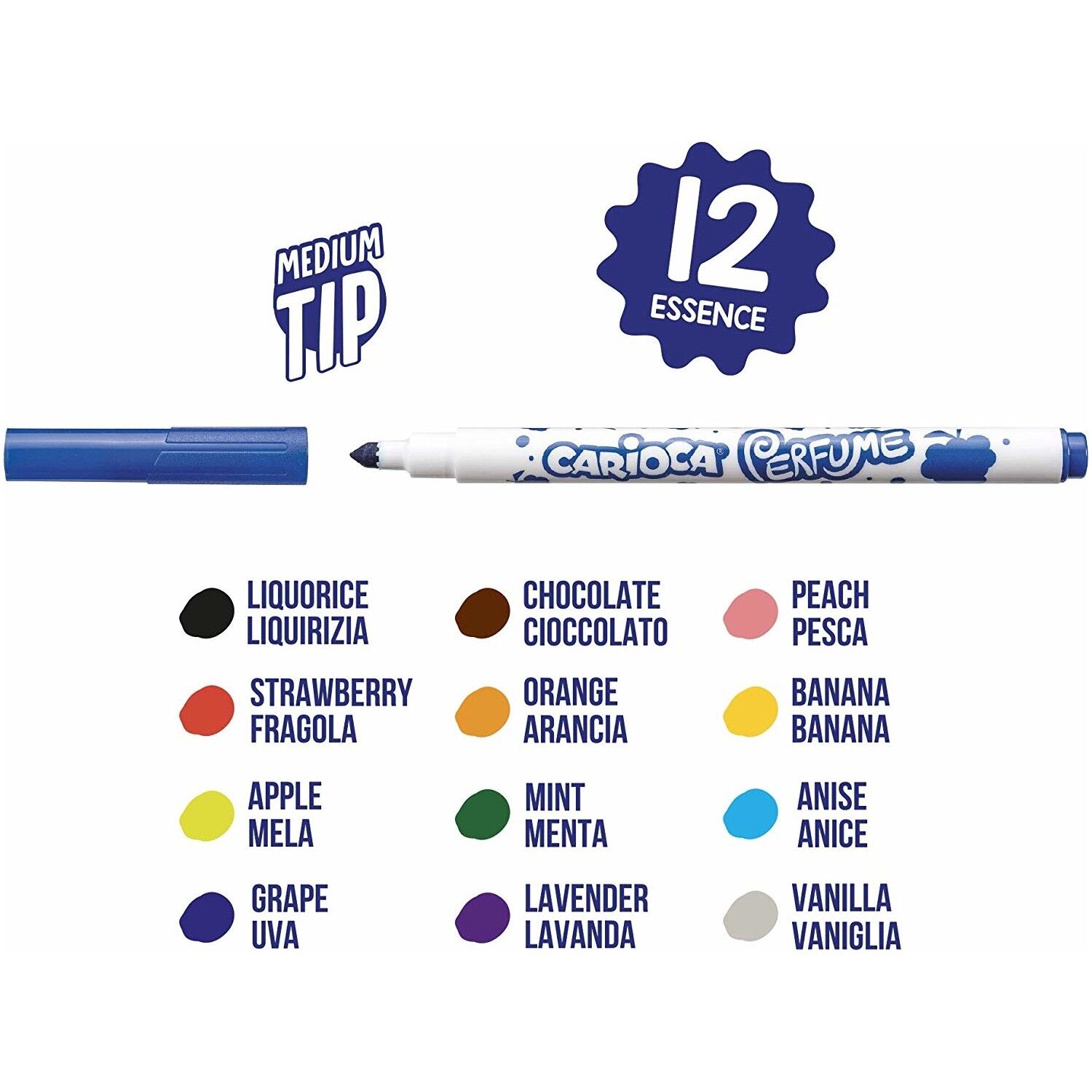 Cari̇oca Kokulu Keçeli̇ Boya Kalemi̇ 12Li̇