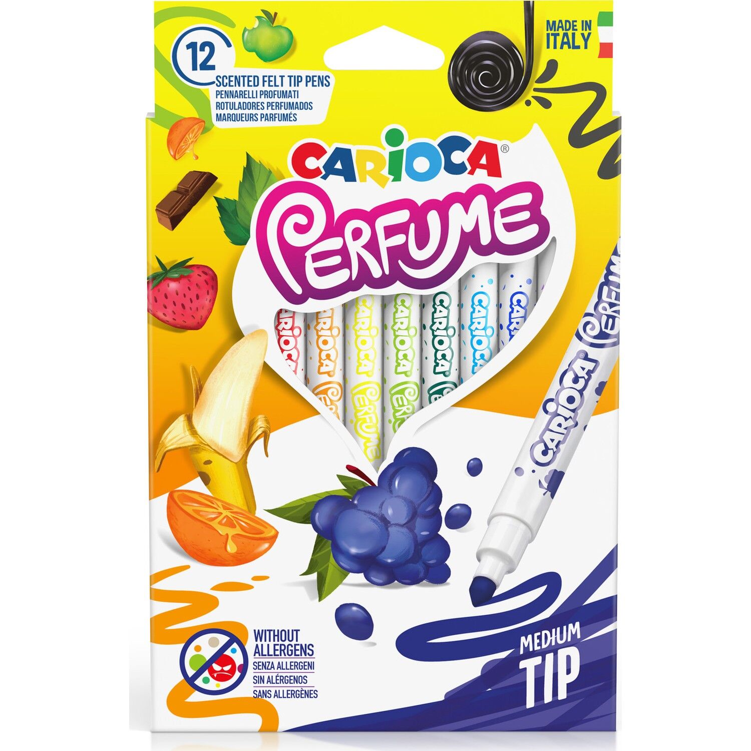 Cari̇oca Kokulu Keçeli̇ Boya Kalemi̇ 12Li̇